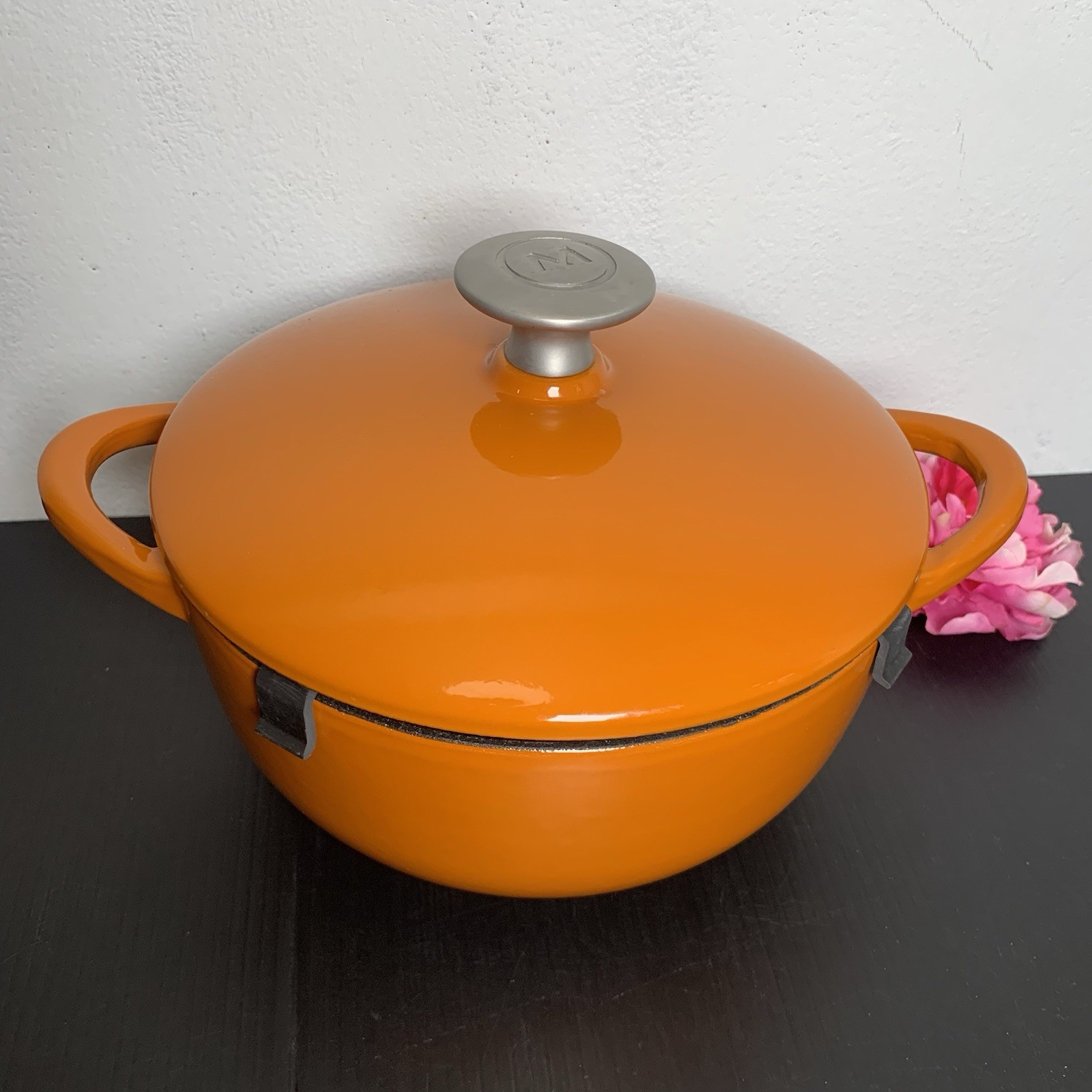 Mario Batali Dansk – Enameled Cast Iron Dutch Oven – Orange