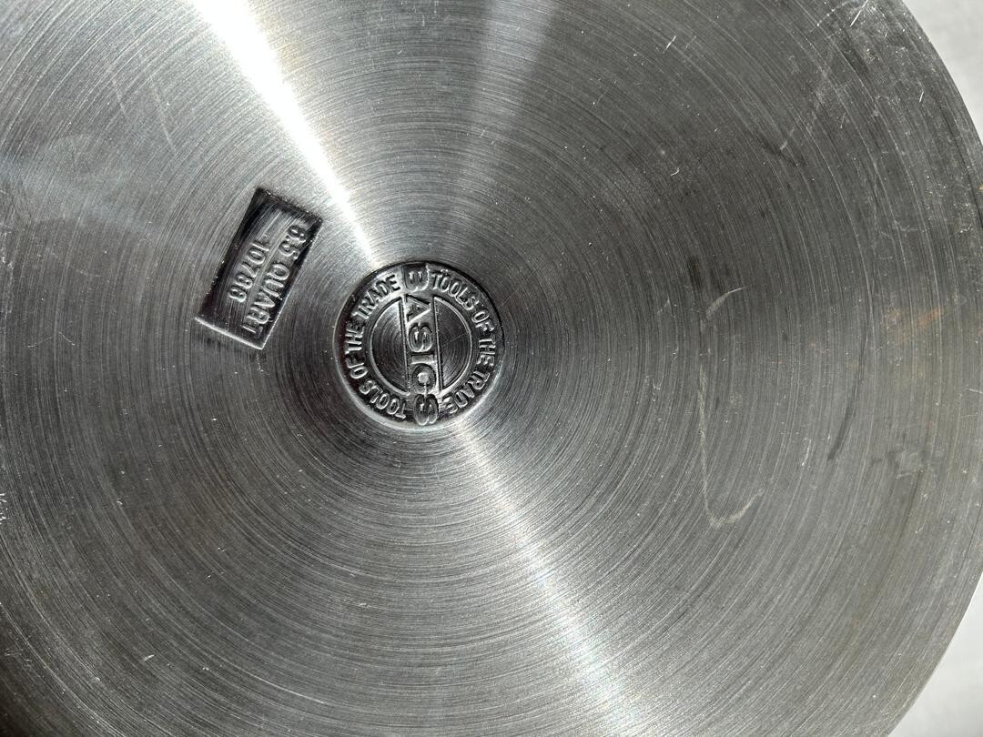 BASICS TOOLS OF THE TRADE 6.5 QT STAINLESS COOKING STOCK SOUP POT LID