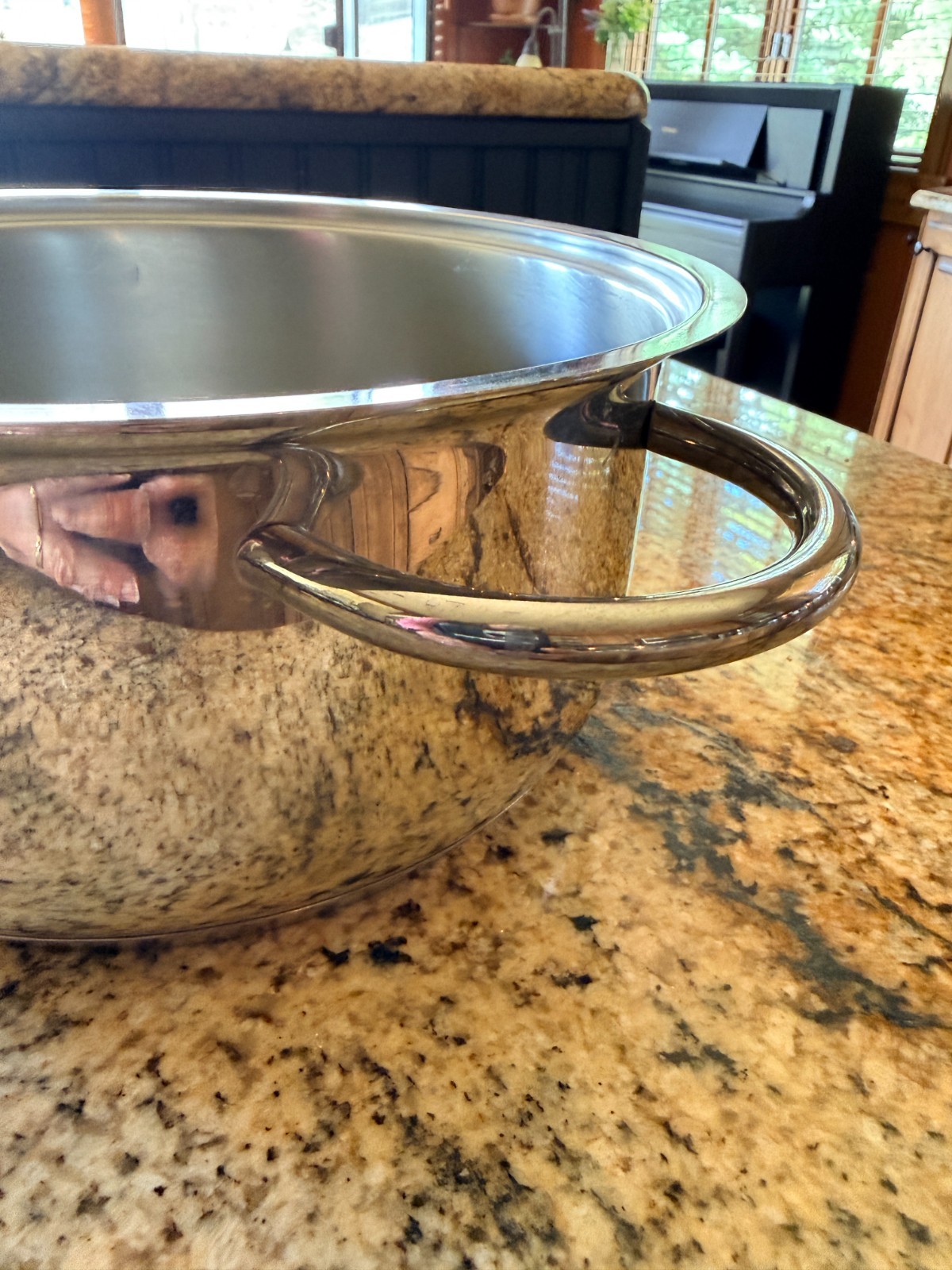 BARAZZONI Stainless Steel 3 Qt Casserole Stockpot with Lid Double Handle
