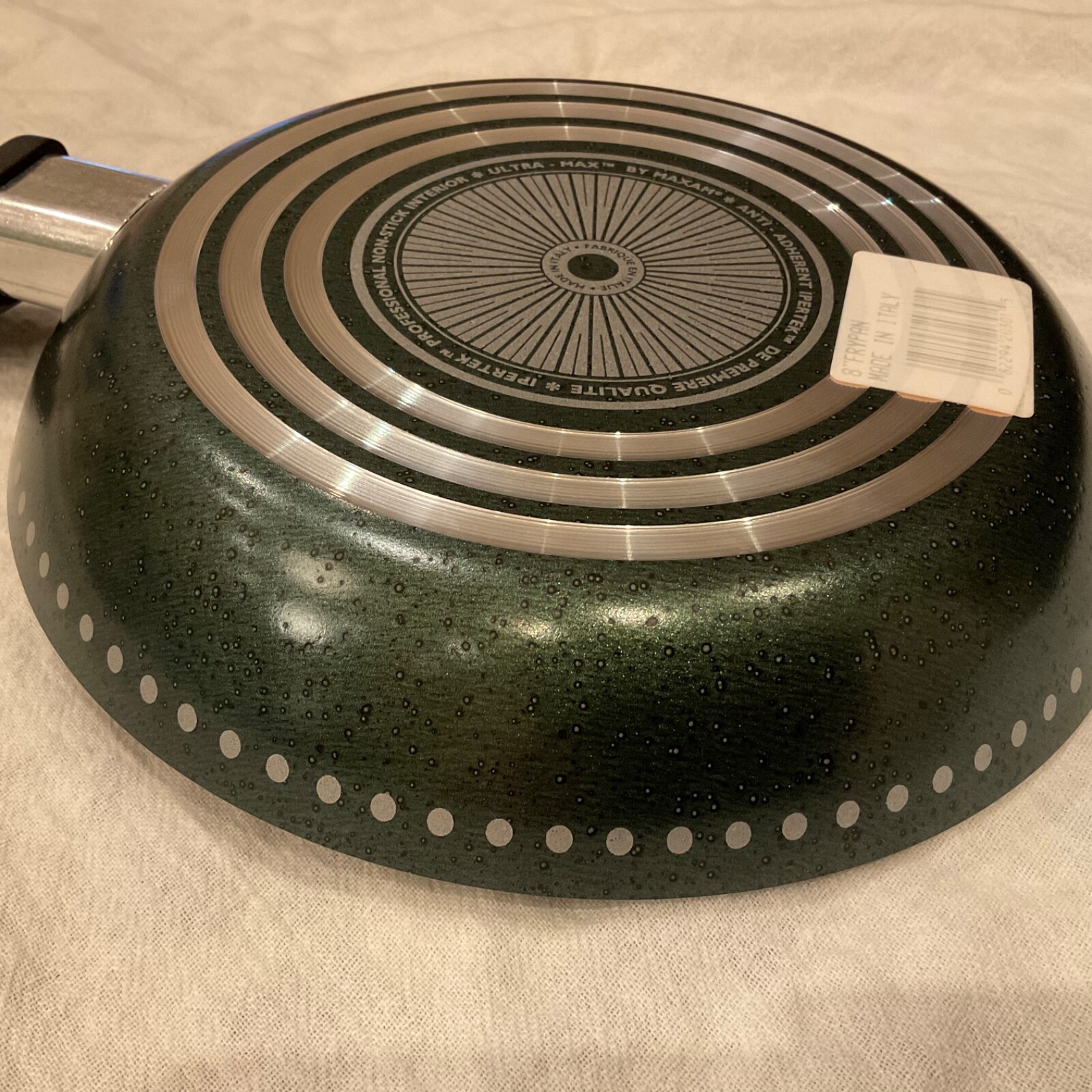 Vintage Maxam Ultra-Max 8″ Aluminum Non-Stick Open Fry Pan NEW Made in Italy