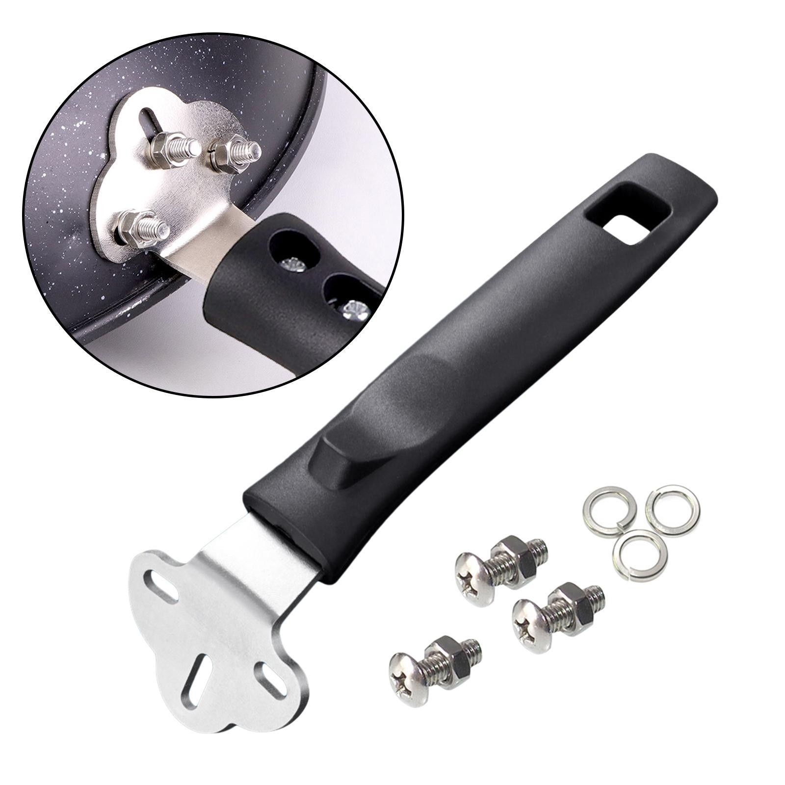 Cookware Pot Handle with M6x14mm Screws Cookware Accessories Non Slip Bakelite