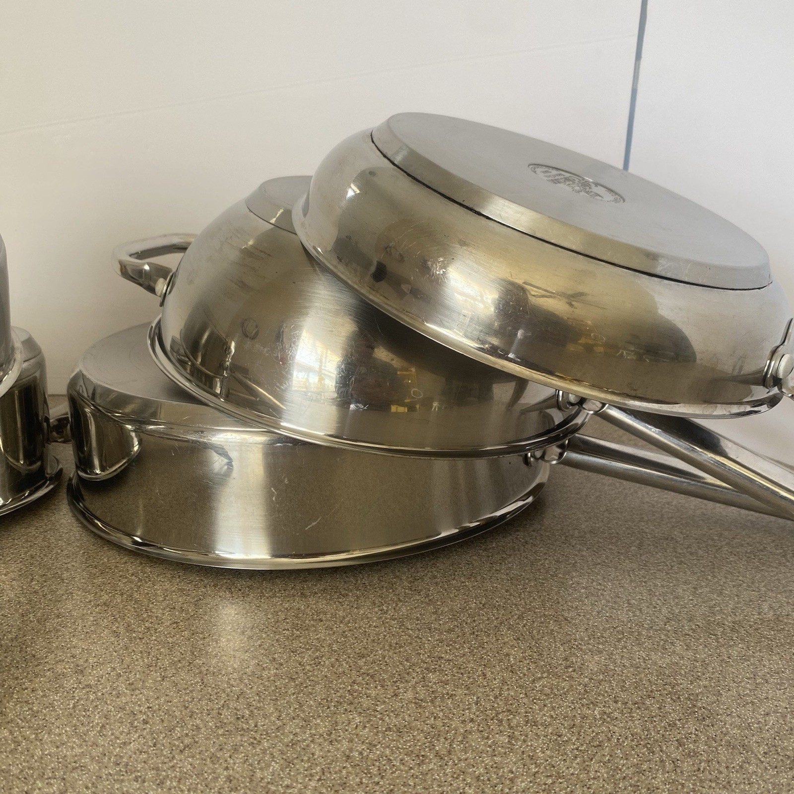 Wolfgang Puck 5 Piece Cookware Stainless Steel Set Cookware Pots Pans 18/10