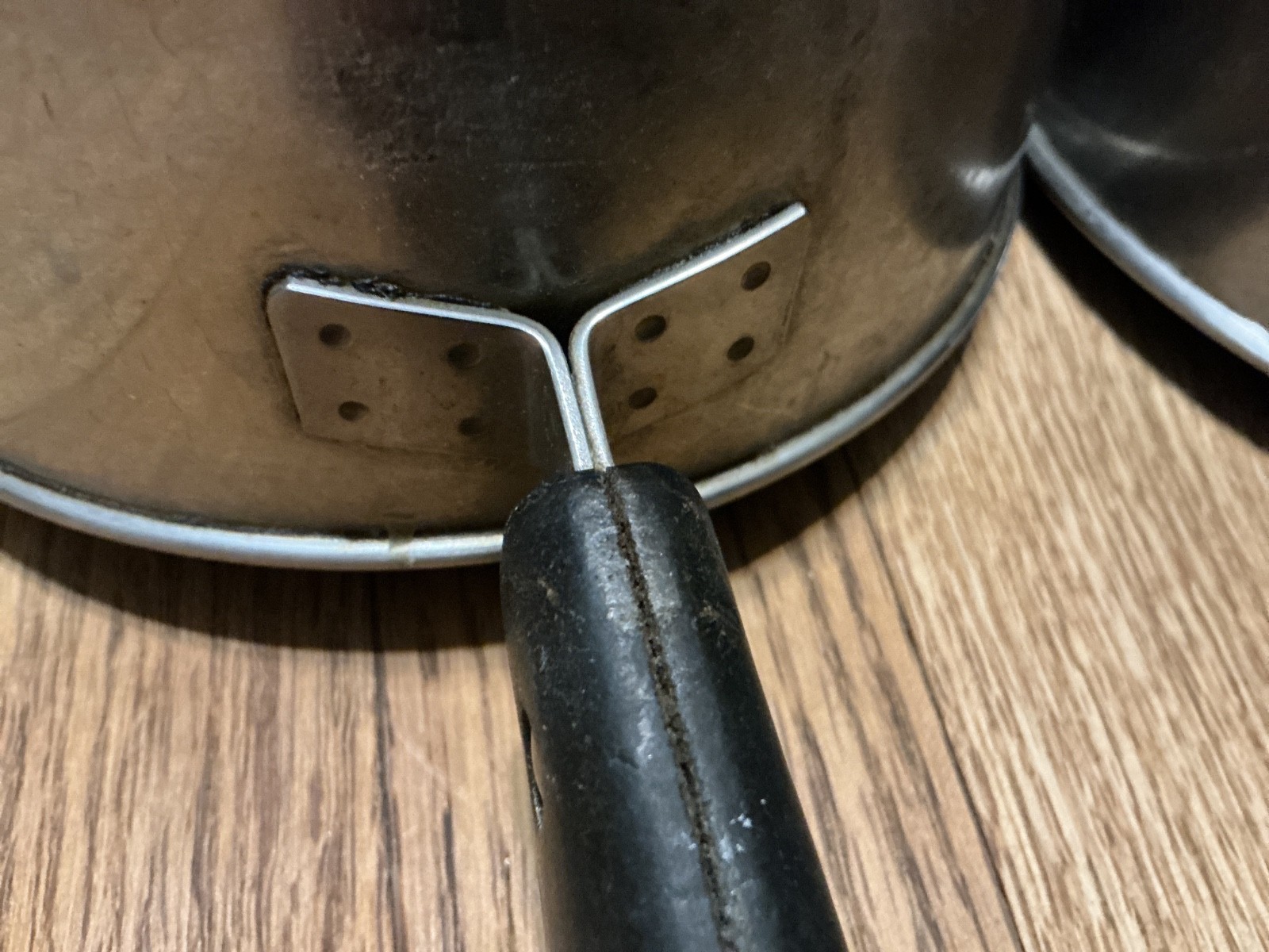 Stainless steel – copper clad cook pans, 6-1/4″, lot of 2