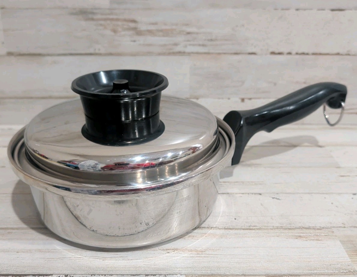 Chefs Ware Townecraft Multi Core 5 Ply T304 Stainless 7 5/8 1qt Pot USA