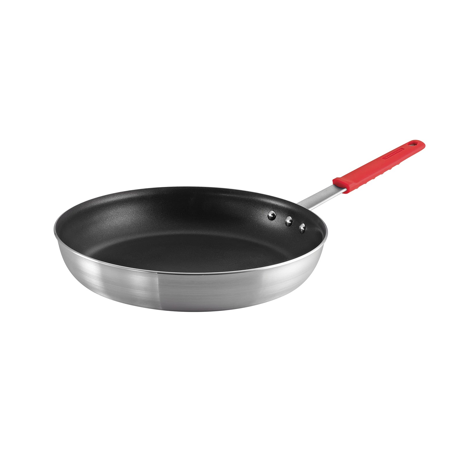 Frying Pan 14-Inch Extra Large Non Stick Heavy-Gauge Aluminum Red Handle