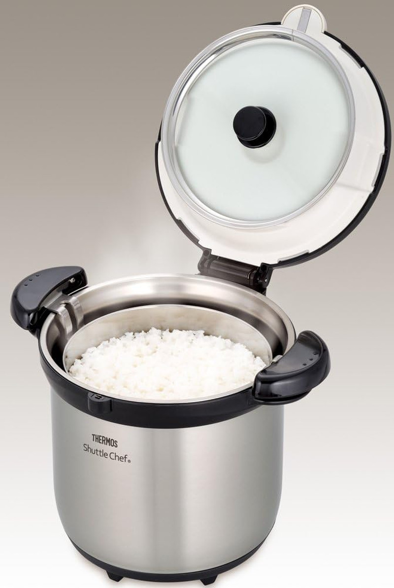 Vacuum Insulated 4.5L Cooker Shuttle Chef – Clear Stainless Steel (Japan)