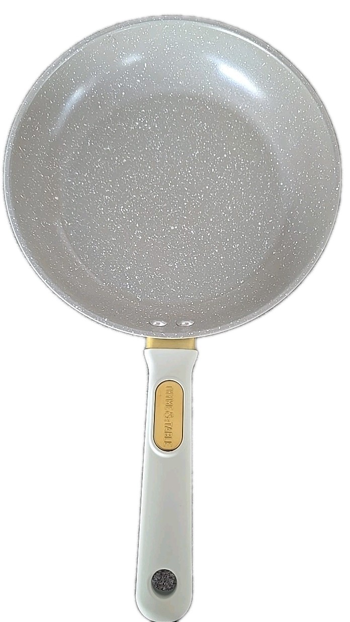 Thyme & Table ~ TAUPE Speckled ~ 8″ Frypan ~ Nonstick ~ Aluminum Skillet