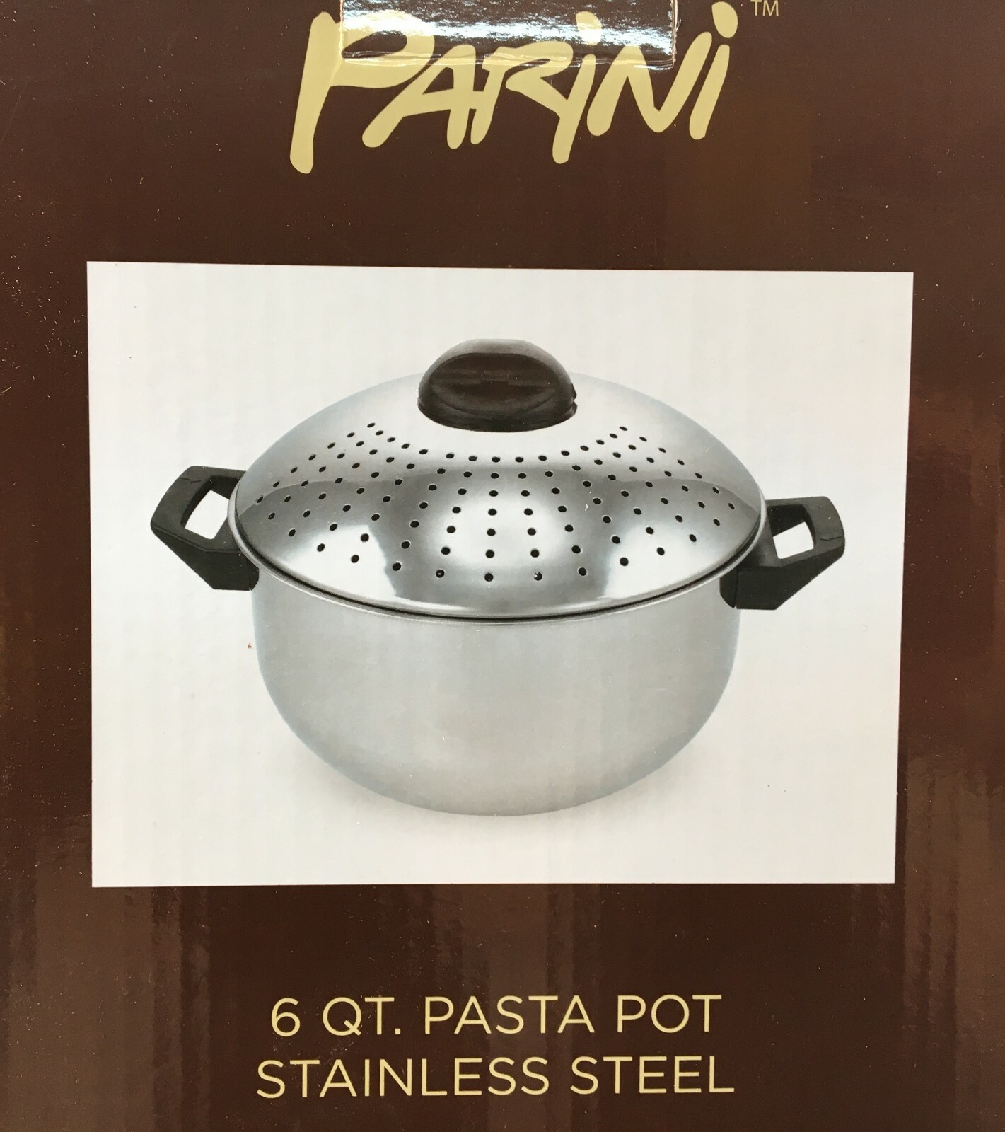Parini 6 qt Stainless Steel Pasta Pot New in Box