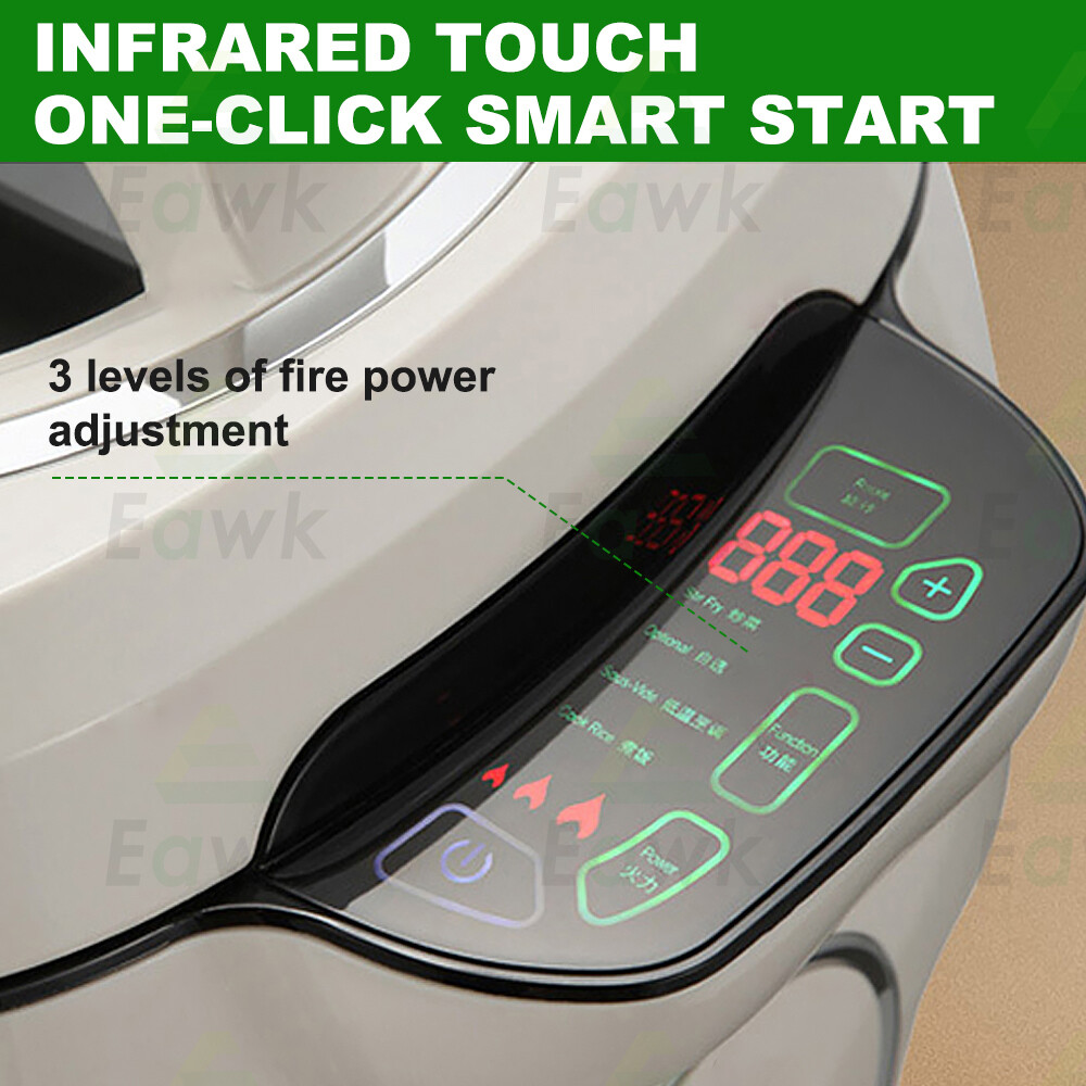 360° Rotation Electric Induction Cooker Stir Fry Automatic Cooking Food Machine
