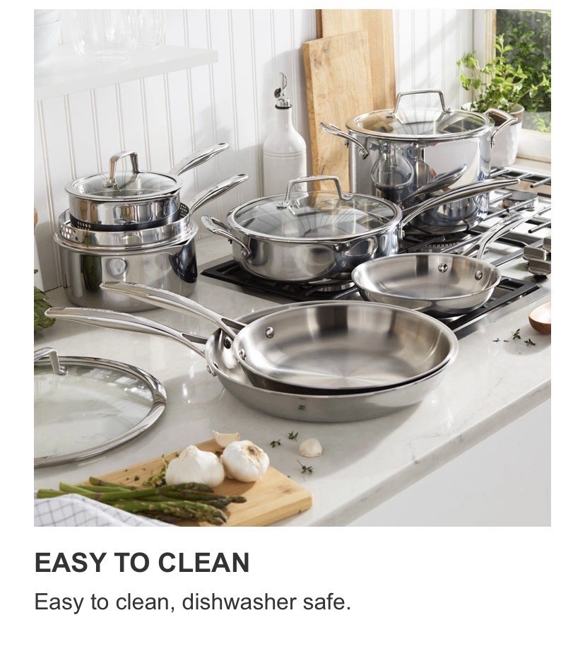 Henckels Legacy Tri-Ply Clad 12 Piece Stainless Steel Cookware Set 1816600
