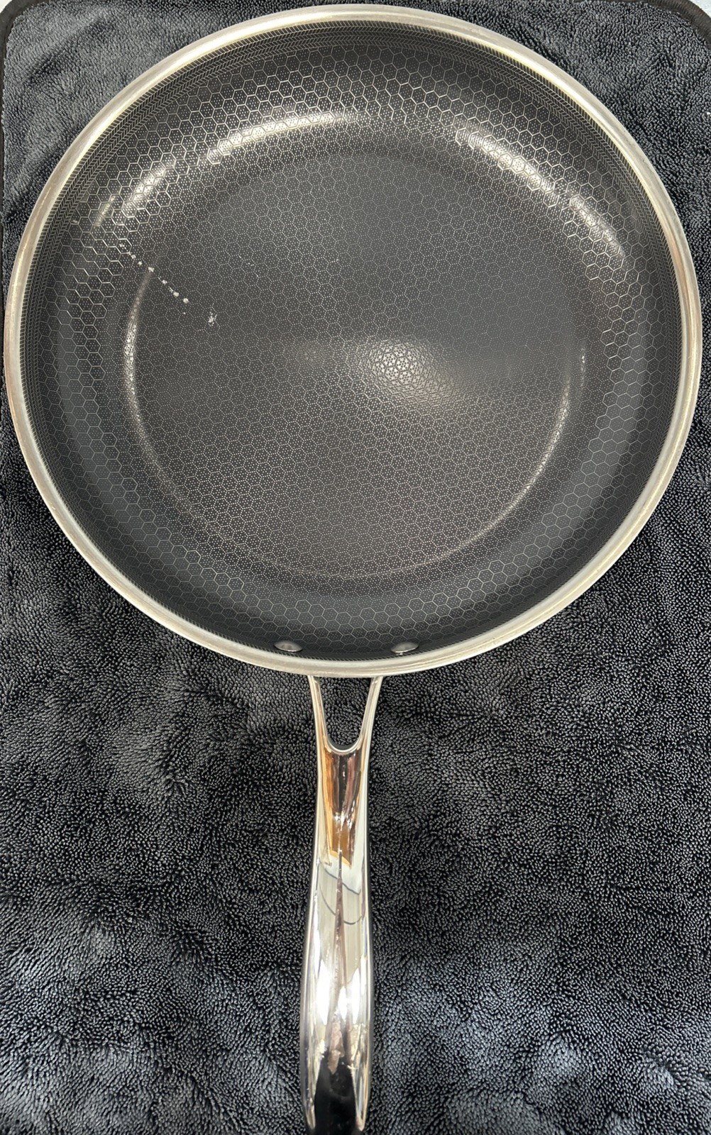 HexClad 12″ FRYING PAN 12-Inch 12 Hybrid Non-Stick NO Lid – Used Good Condition