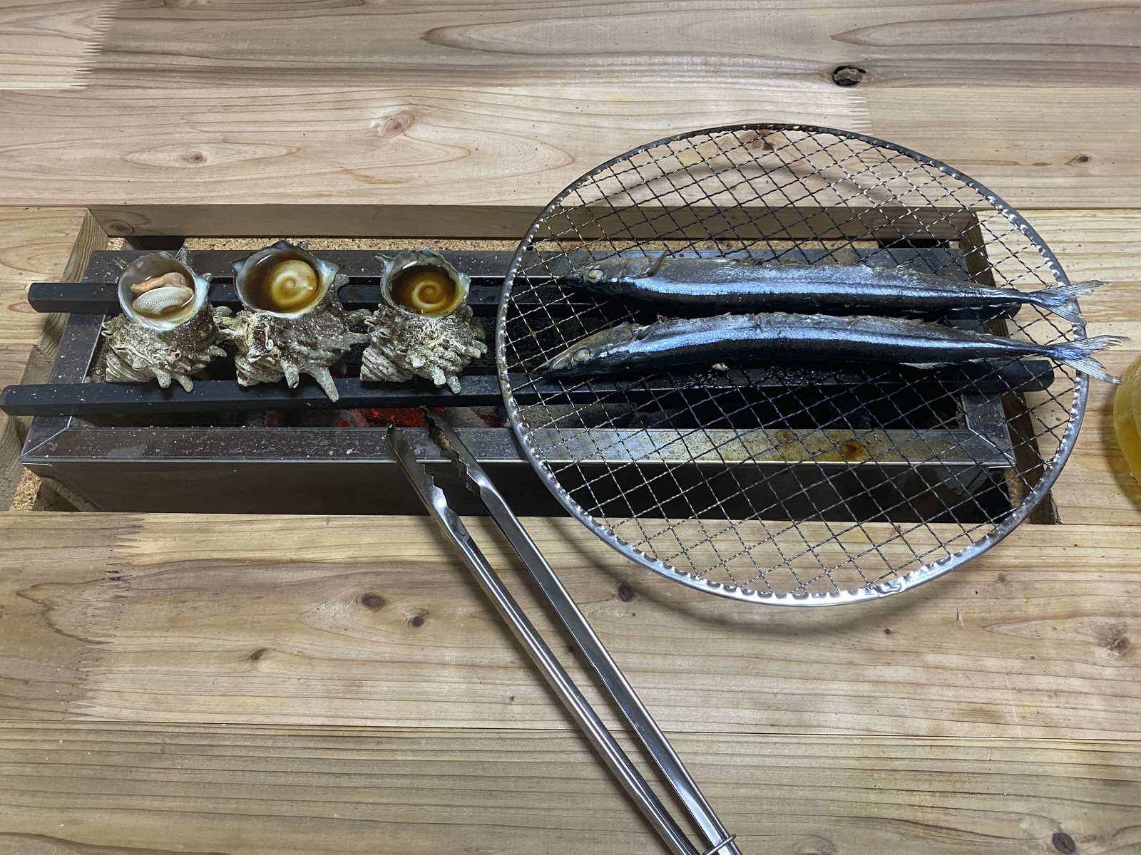 Stainless Charcoal Grill Yakitori BBQ Charcoal Stove 450×140×H165mm New from J