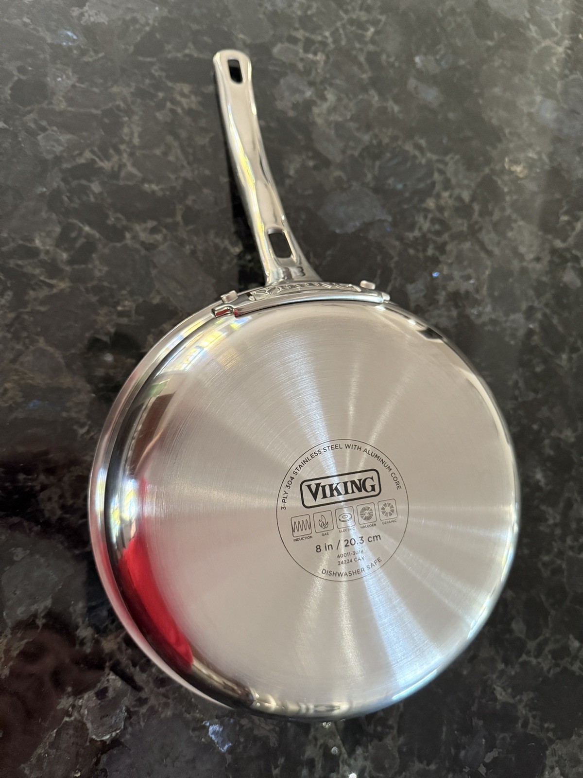 Viking 3-PLY 18/8 Stainless Steel 8″ Frying Pan/Skillet Heavy Gauge – NEW