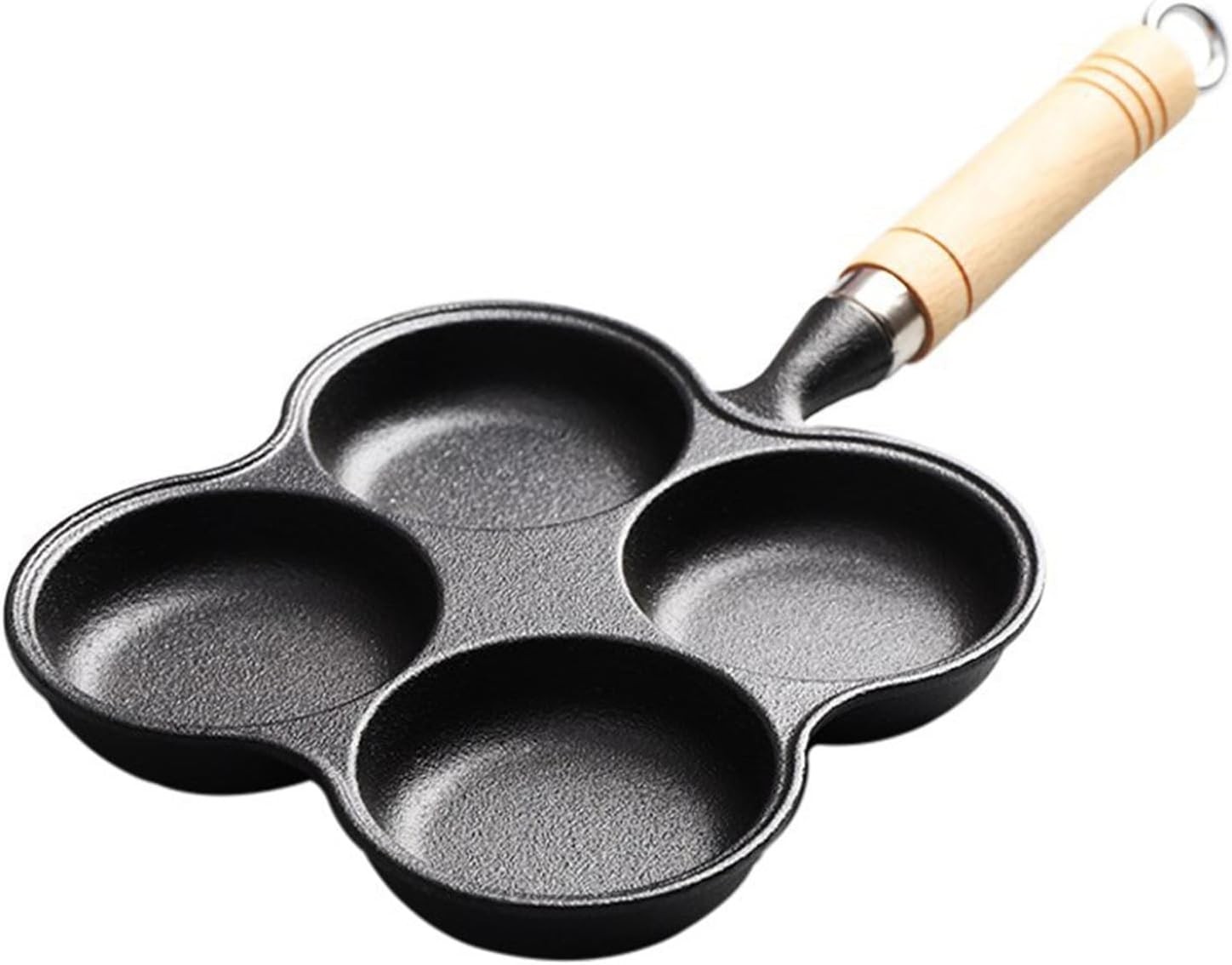 4 Cup Eggs Pan Diameter 8cm Depth 2.2cm Cast Iron Fried Egg Pan Pancake Pan