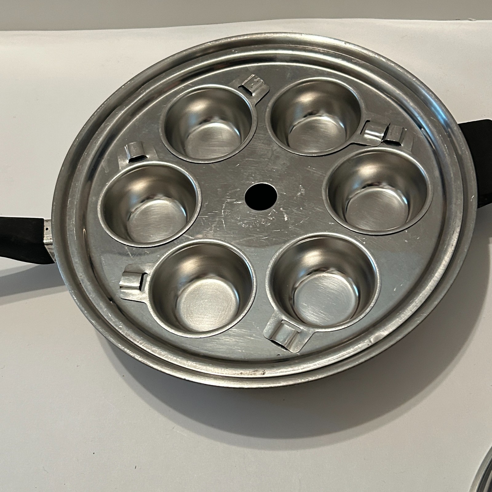 12 Piece Saladmaster Pots & Pans Lot Tri-Clad Stainless Vapo Lids Egg Poacher
