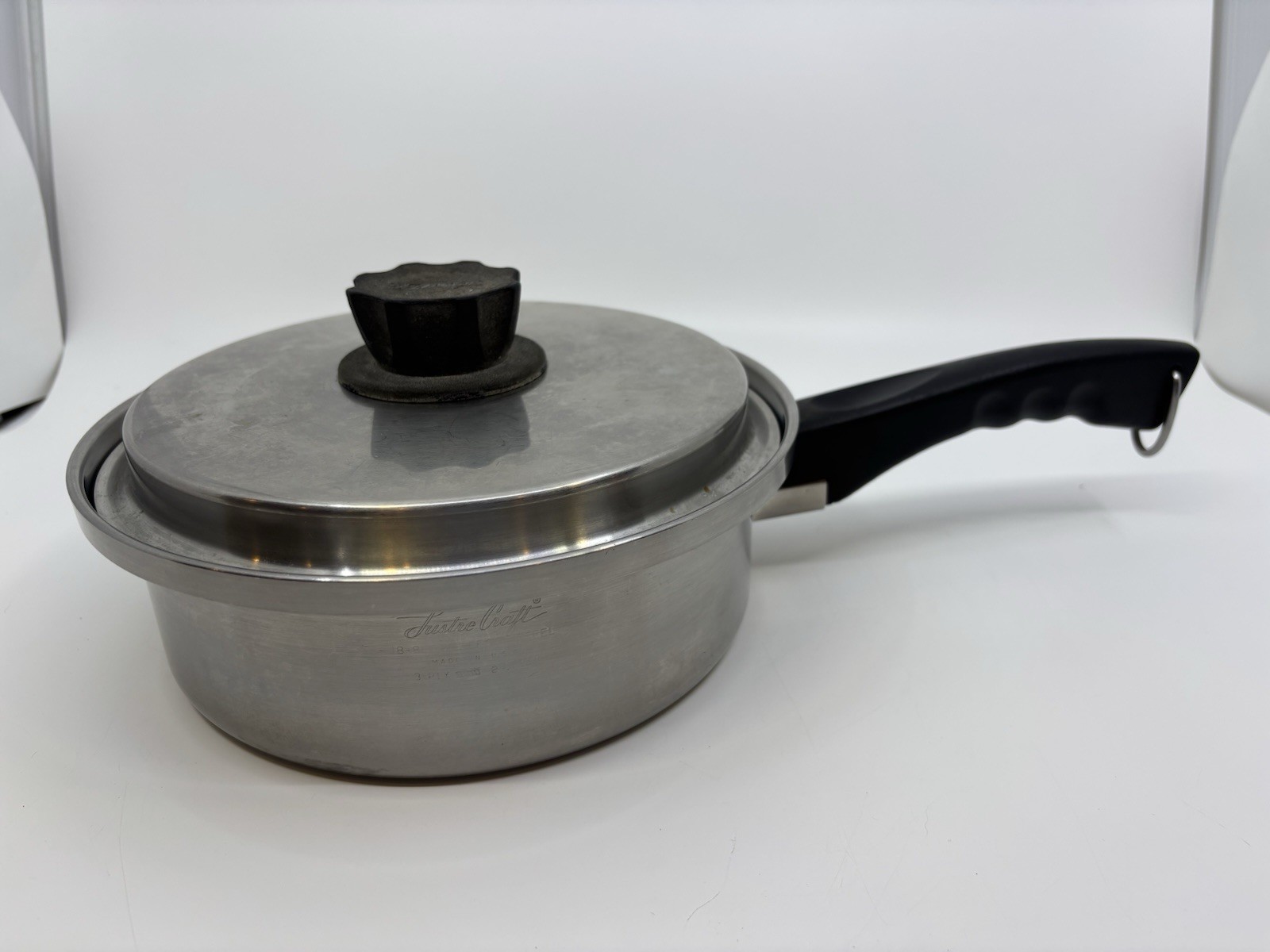 Lustre Craft Saucepan 3 Ply Multi Core 2 Quart w/ Lid USA Made