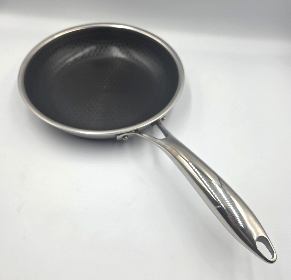 HexClad 8″ FRYING PAN with LID 8-Inch 8 Hybrid Non-Stick – Used Good Condition