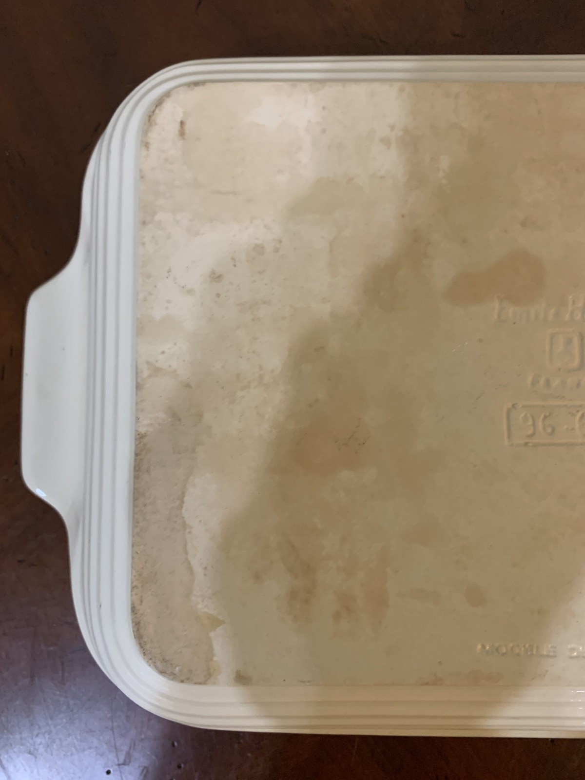 Emile Henry Almond Lasagna Roaster Baking Pan # 96-62 France Modele Depose