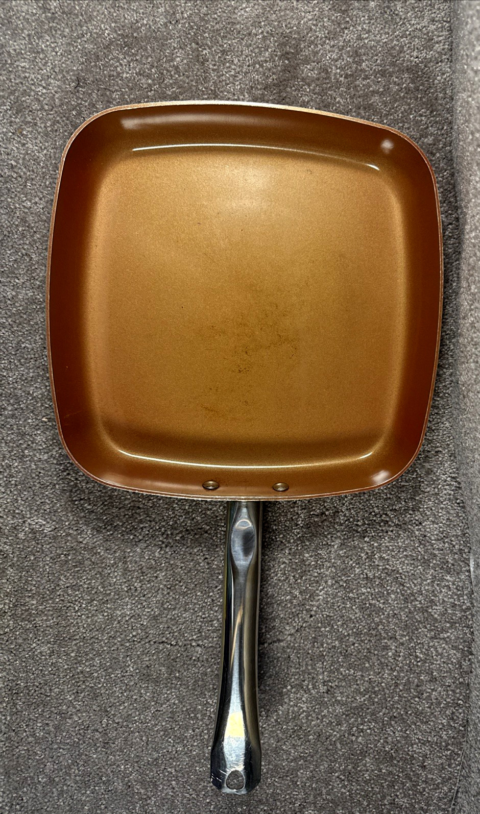 Copper Chef 11” Square Skillet Pan Aluminum W/ A Nonstick Ceramic Coating