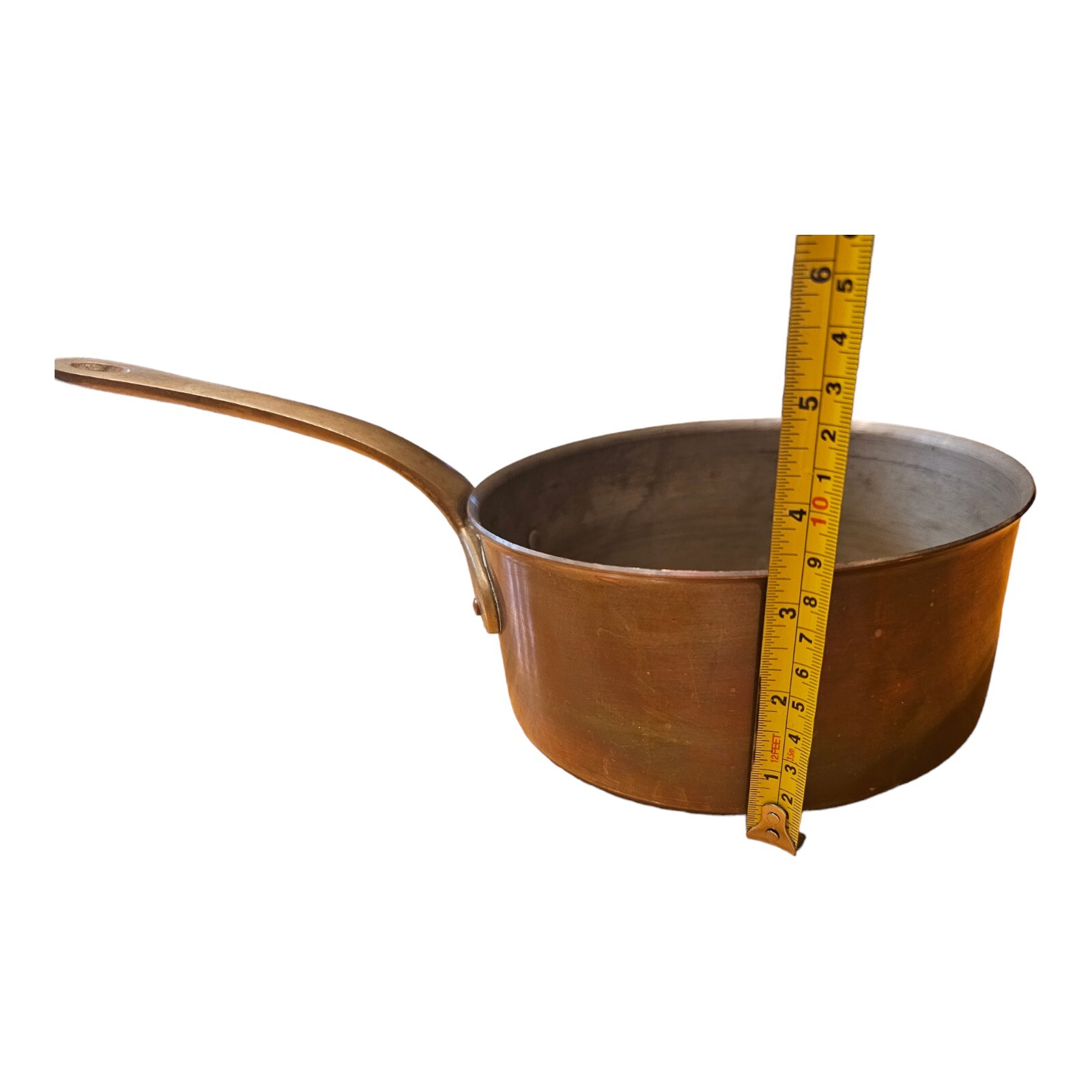 Vintage ODI Copper & Brass handled Pot Made in Korea 🇰🇷 7.5” (No Lid)