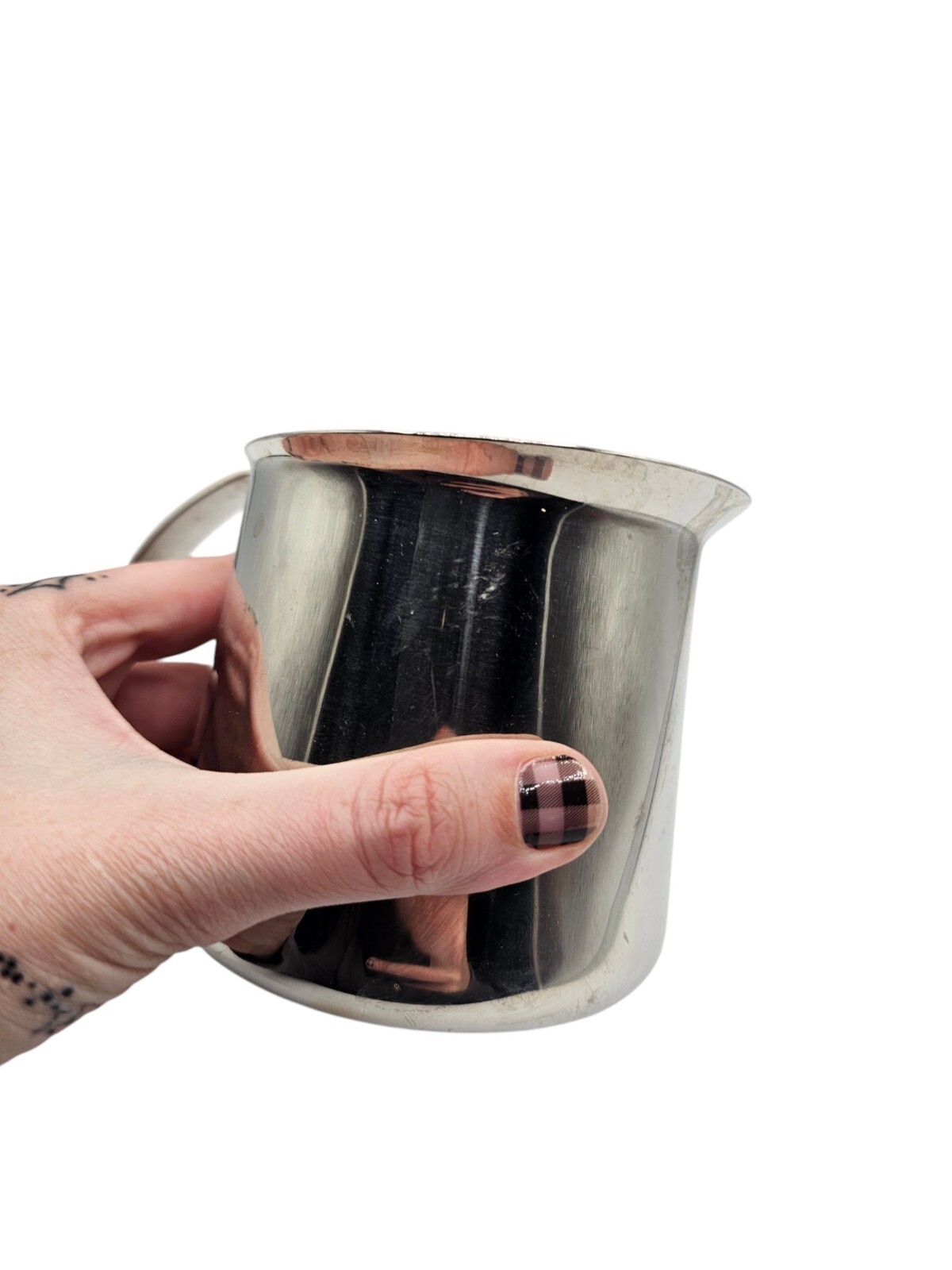 Krups Espresso Milk Frothing Pitcher Model 989 Stainless Steel Latte Replacement