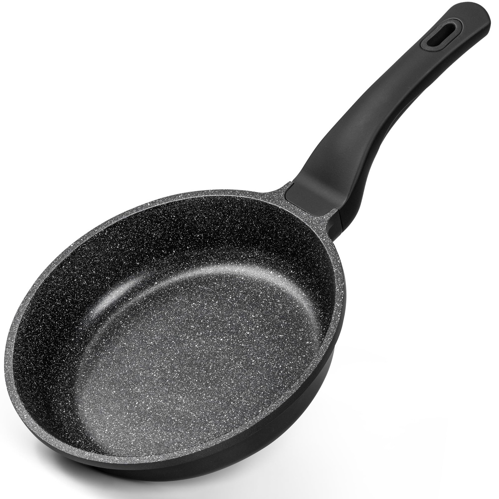 8 Inch Nonstick Small Frying Pan Silicone Handle All Stovetop Compatible