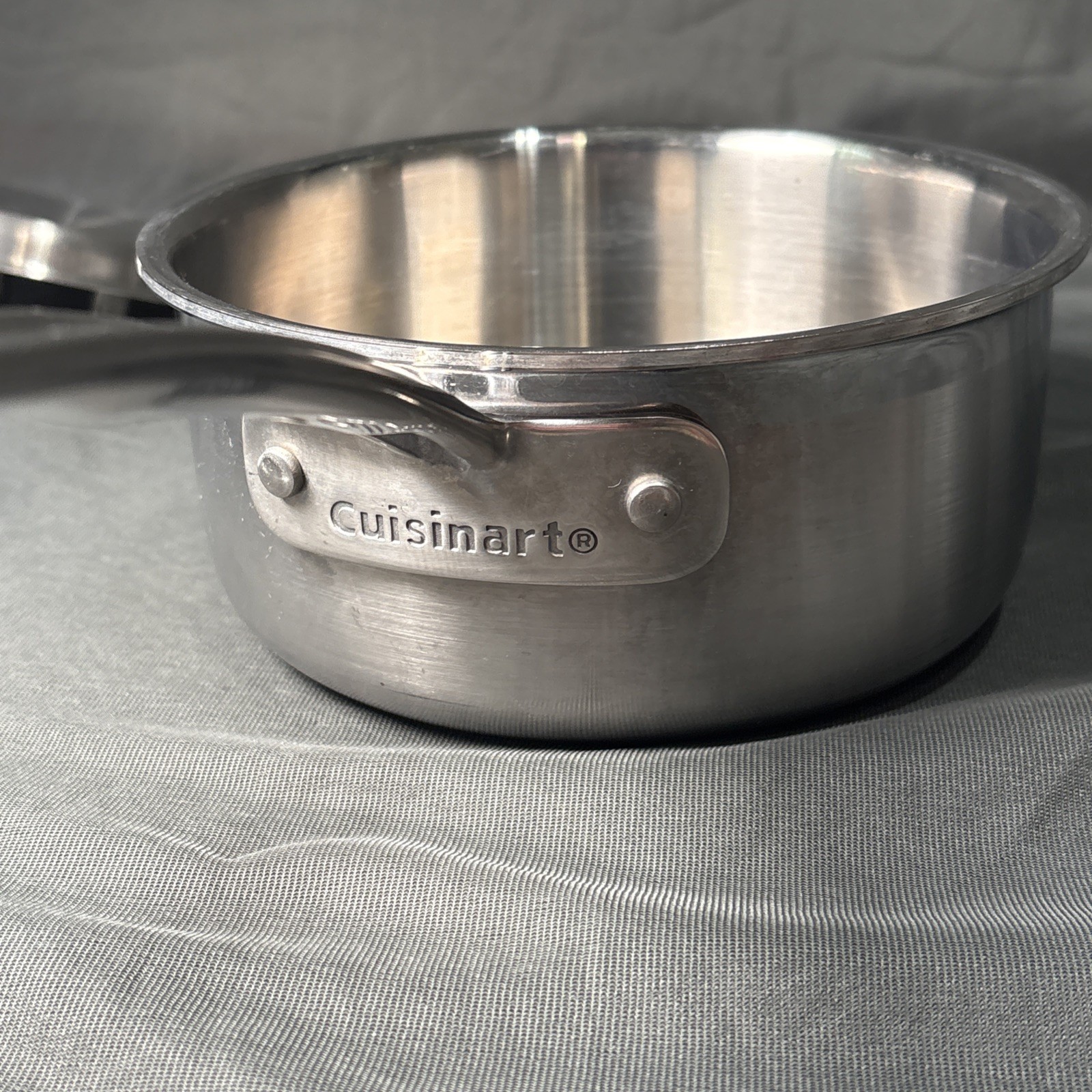 Cuisinart 1.5 Qt Saucepan & Lid MCP19-16N Multiclad Pro Triple Ply Stainless