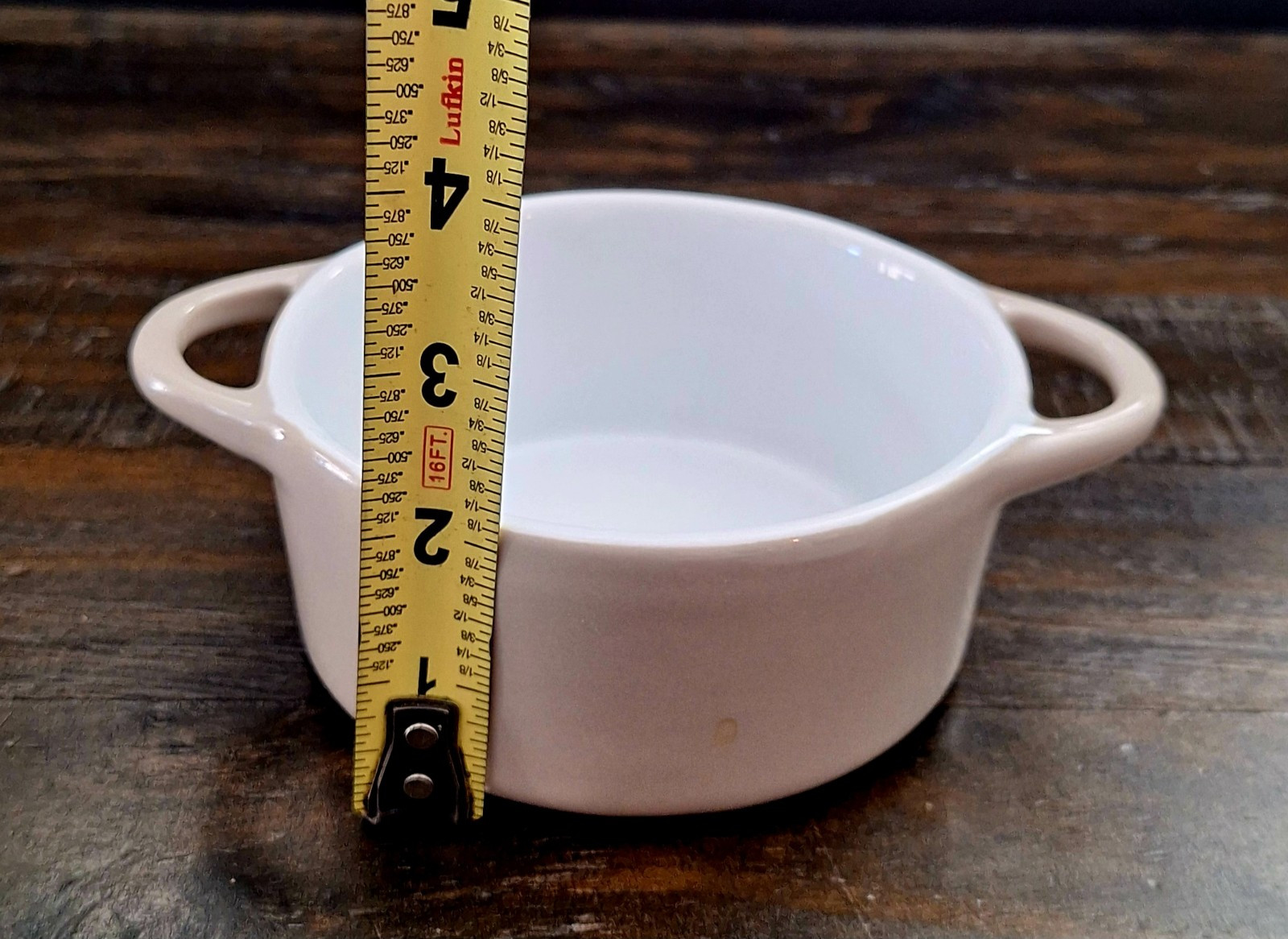 Mini Cocotte Dish with Lid Stoneware Taupe 3 1/2″H X 6 3/8″L X 4 5/8″W