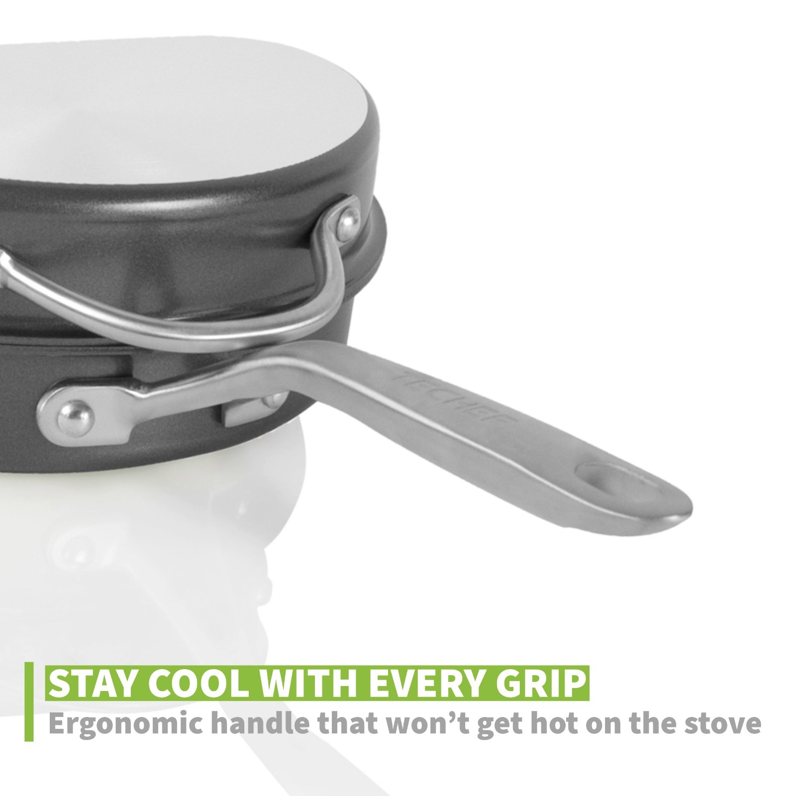 TECHEF – Frittata and Omelette Pan, Black, Made in Korea