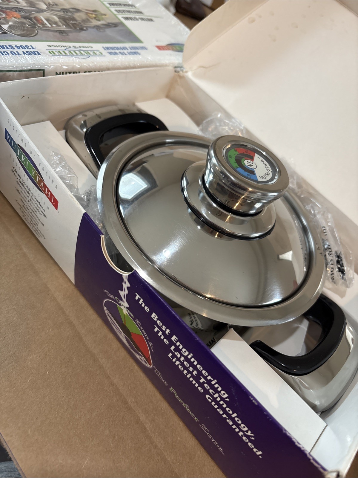 Nutri Stahl Nutritional & Waterless Cookware System T304 Stainless 6” Sauce Pan