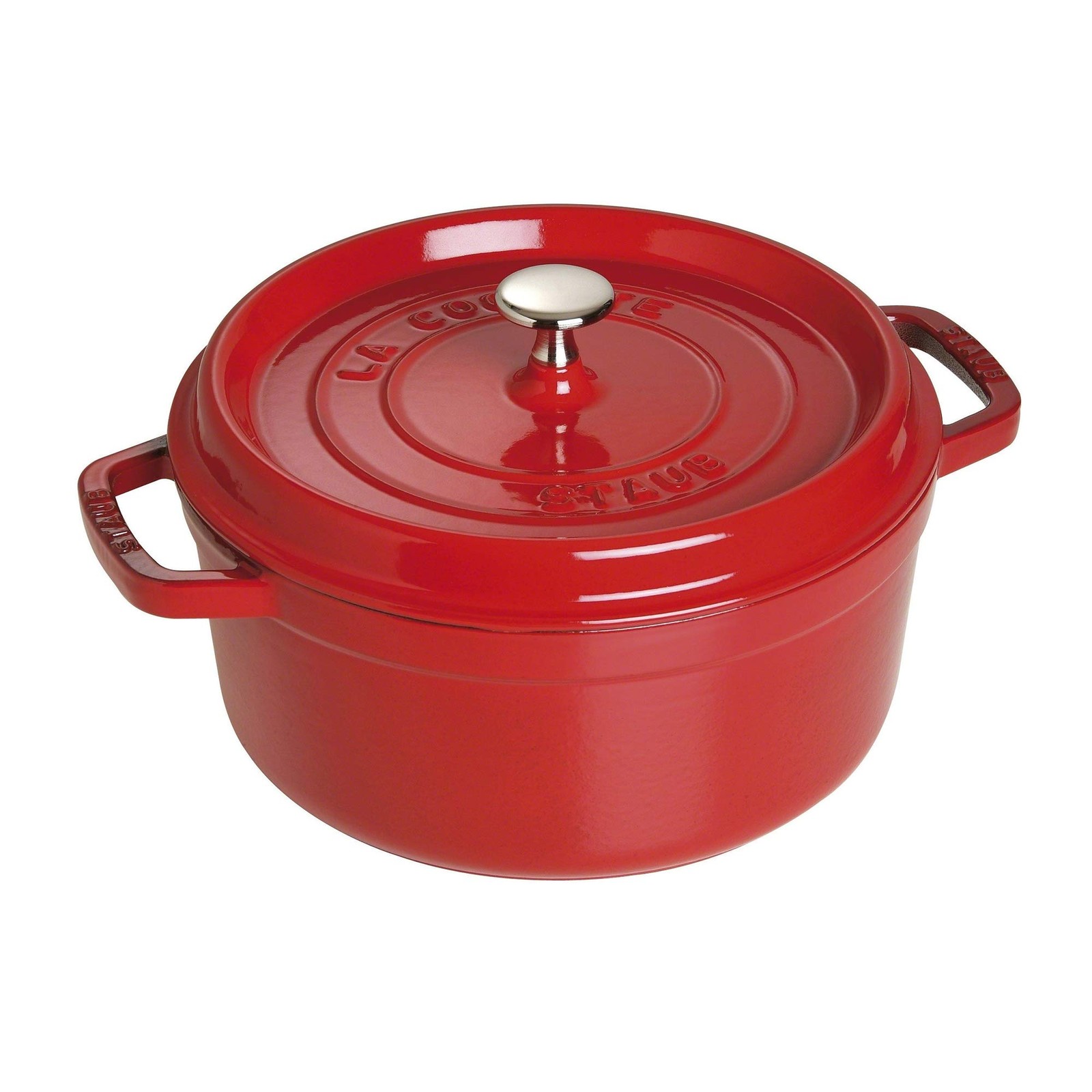 STAUB Cast Iron Dutch Oven 4-qt Round Cocotte, Made in France, Serves 3-4,