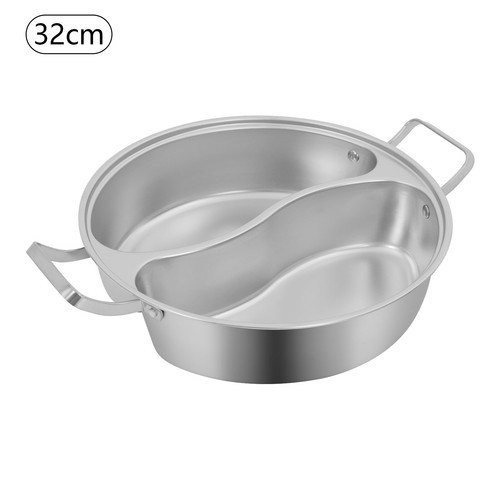 Double-flavor Hot Pot Hot Pot with Divider Hot Pot with Clear Lid