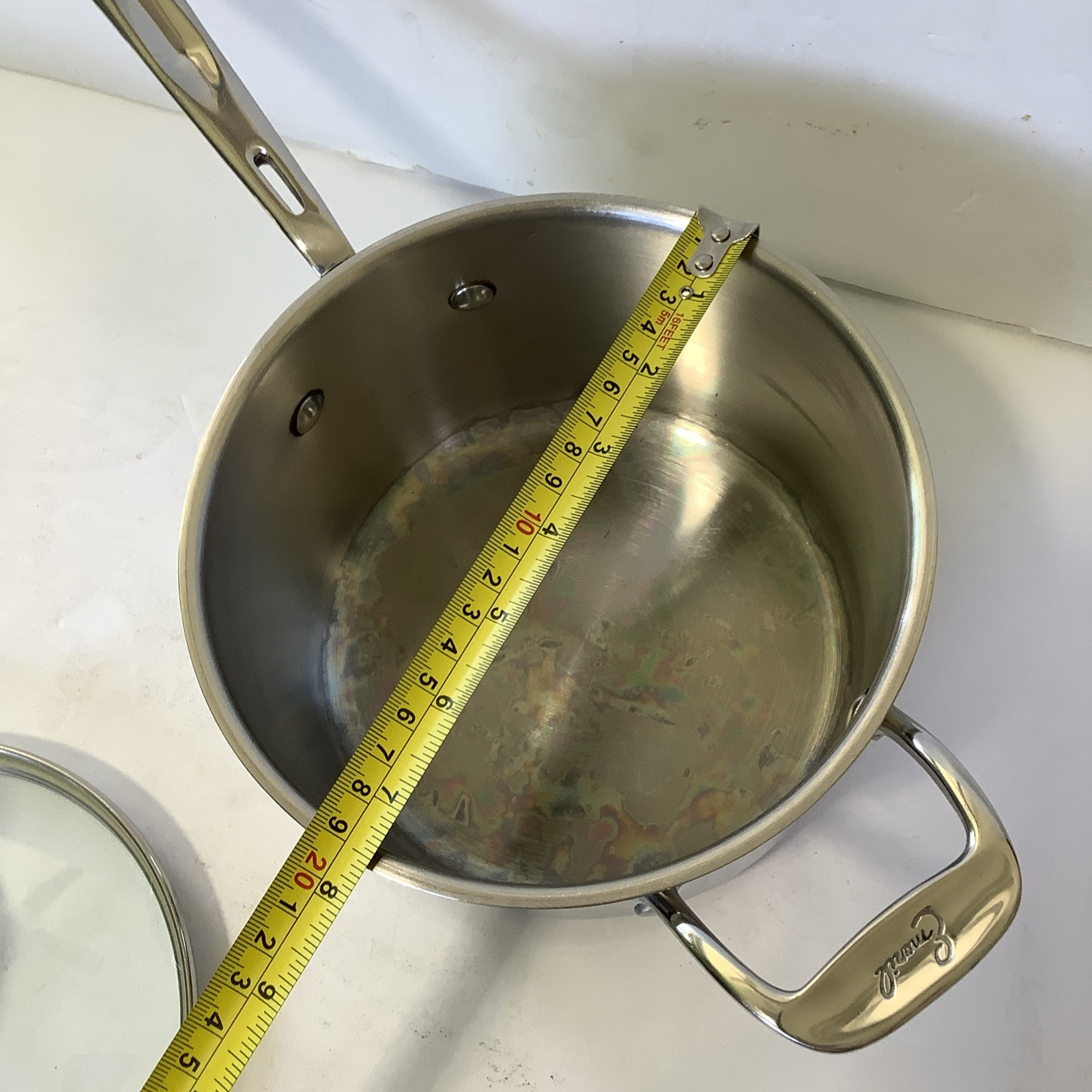 Emeril Stainless Steel Copper Core 3 Qt Saucepan Lid Steamer Insert Cookware
