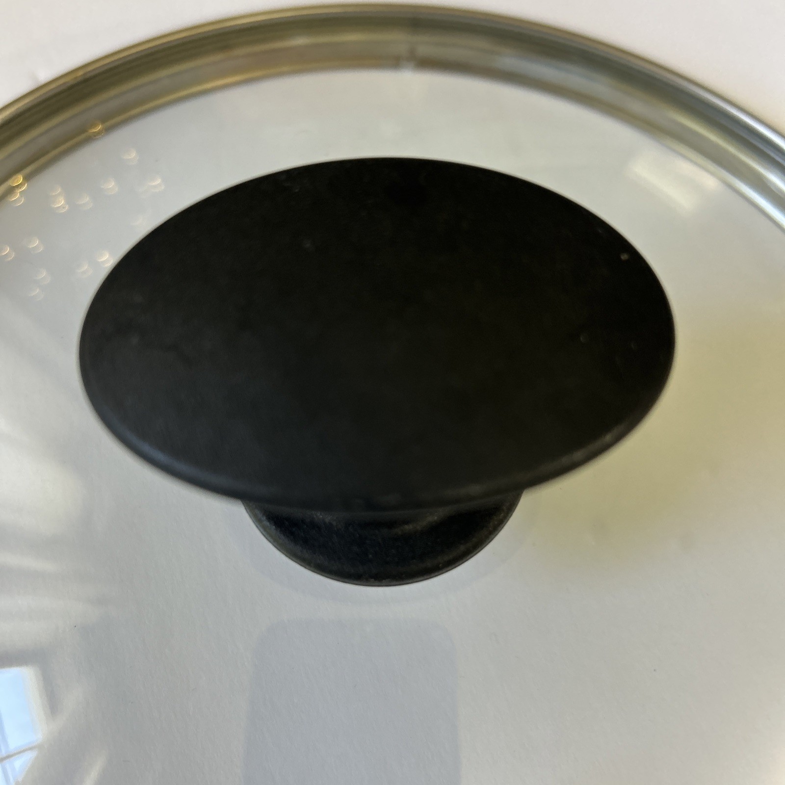 Green Pan Glass Replacement Lid Black Knob Skillet Pan Pot 9.25” Dia 8.75”inside