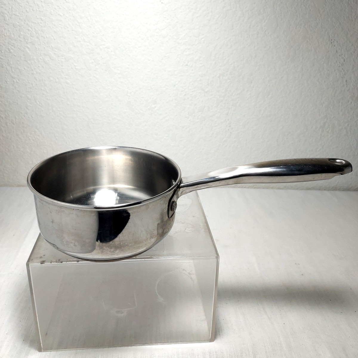 Potobelo Italy Copper Base Stainless Steel 1 QT Sauce Pan No Lid Riveted Handle