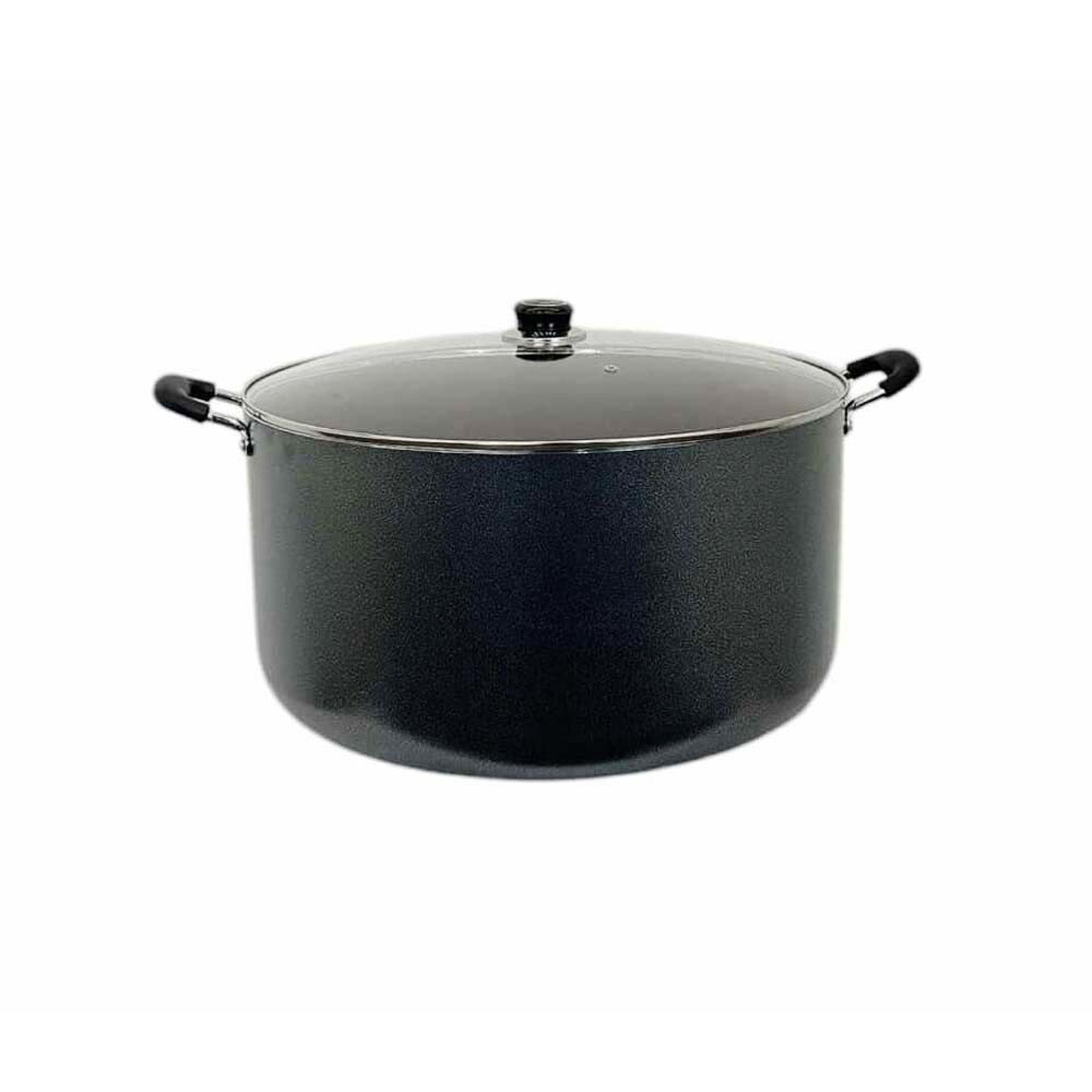 17-3/8″ (44CM) Non-Stick Coating Cooking Pot 40QT Sauce Pan With Lid Cookware