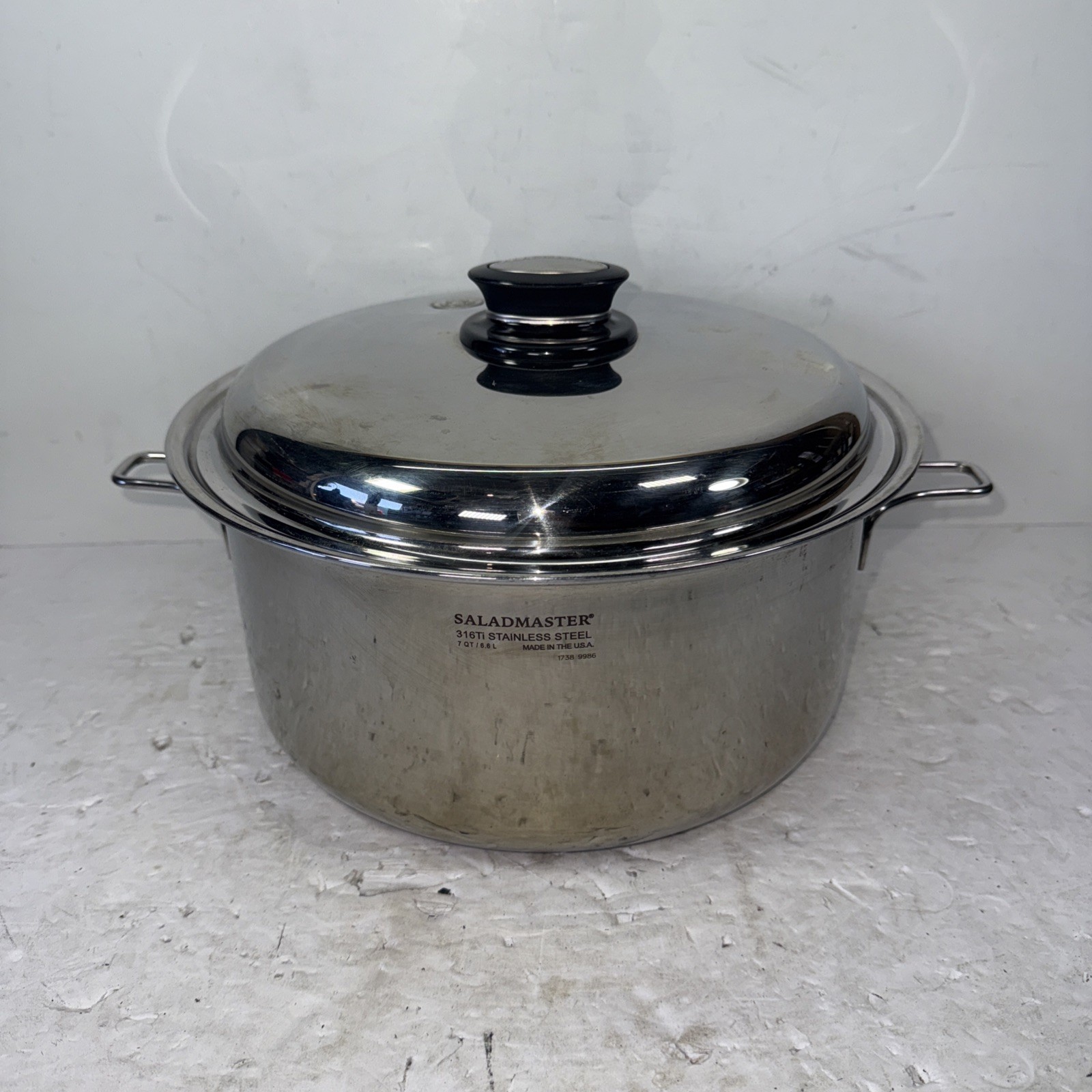 Saladmaster 7Qt Versa Tec Stockpot + Lid 316Ti Stainless Steel ( NO HANDLES )