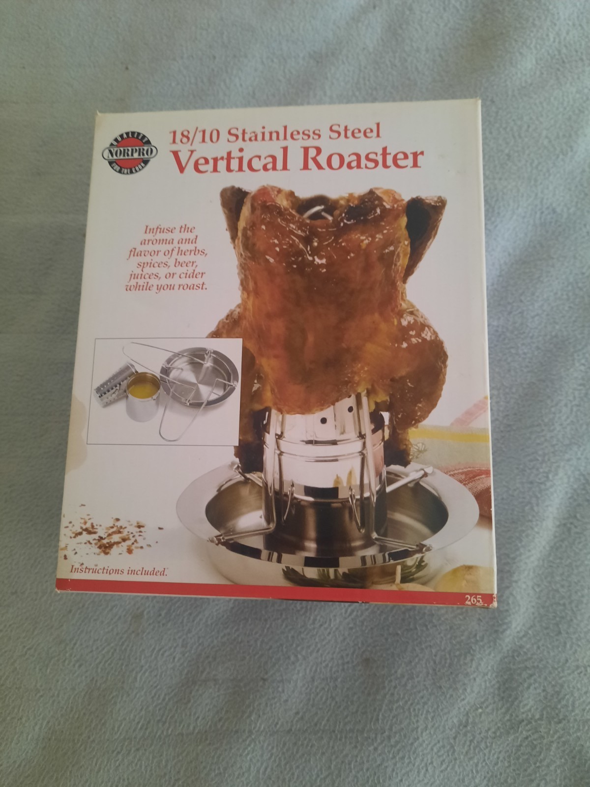 Norpro Stainless Steel Vertical Poultry Roaster With Infuser