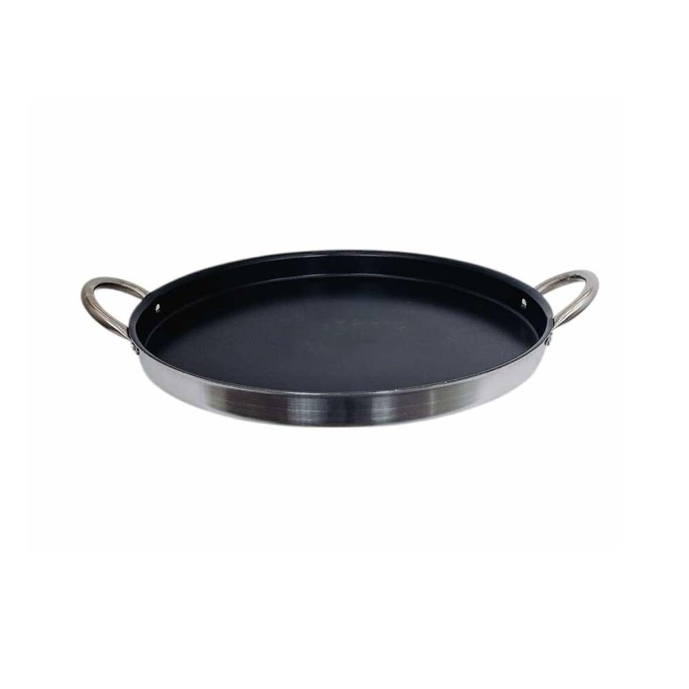 16” Stainless Steel Flat Comal Griddle – Round Non-Stick Grill & Frying Pan