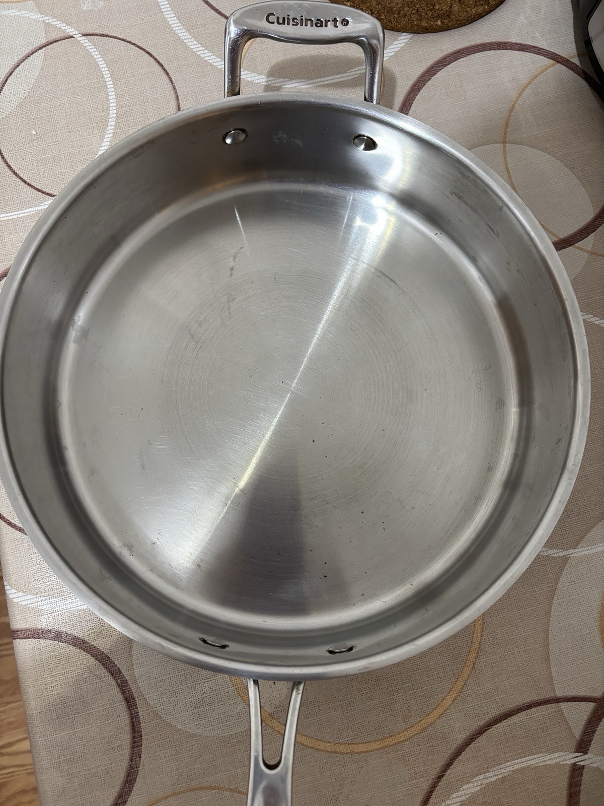 Cuisinart 733-30H 5.5 Quart Saute Pan with Helper Handle and Cover – Silver