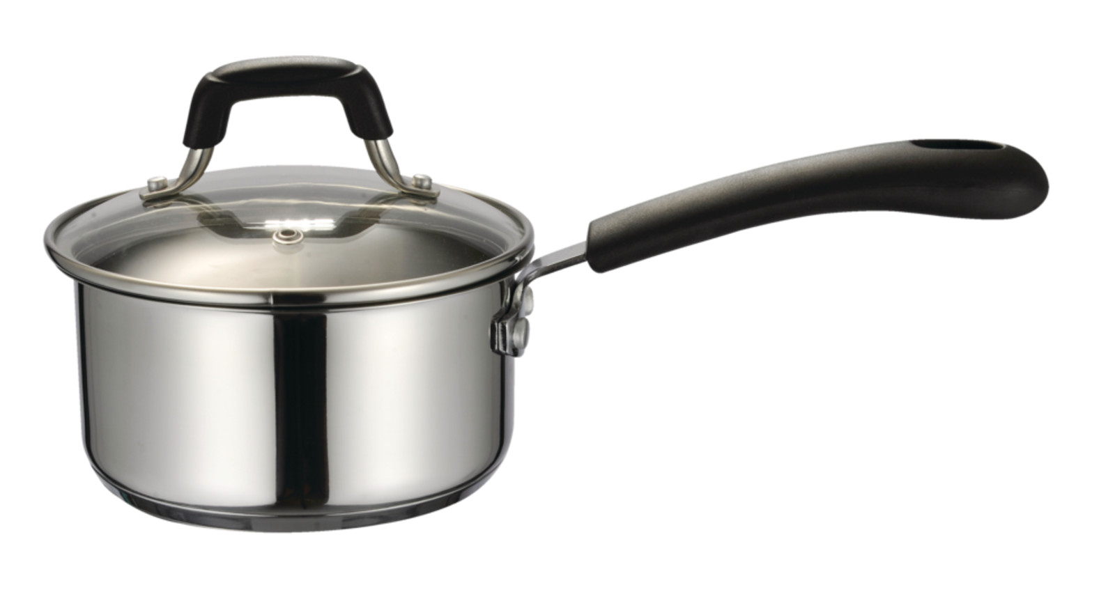MASTER Chef 18/10 Stainless Steel Saucepan, Dishwasher Safe, 1-qt