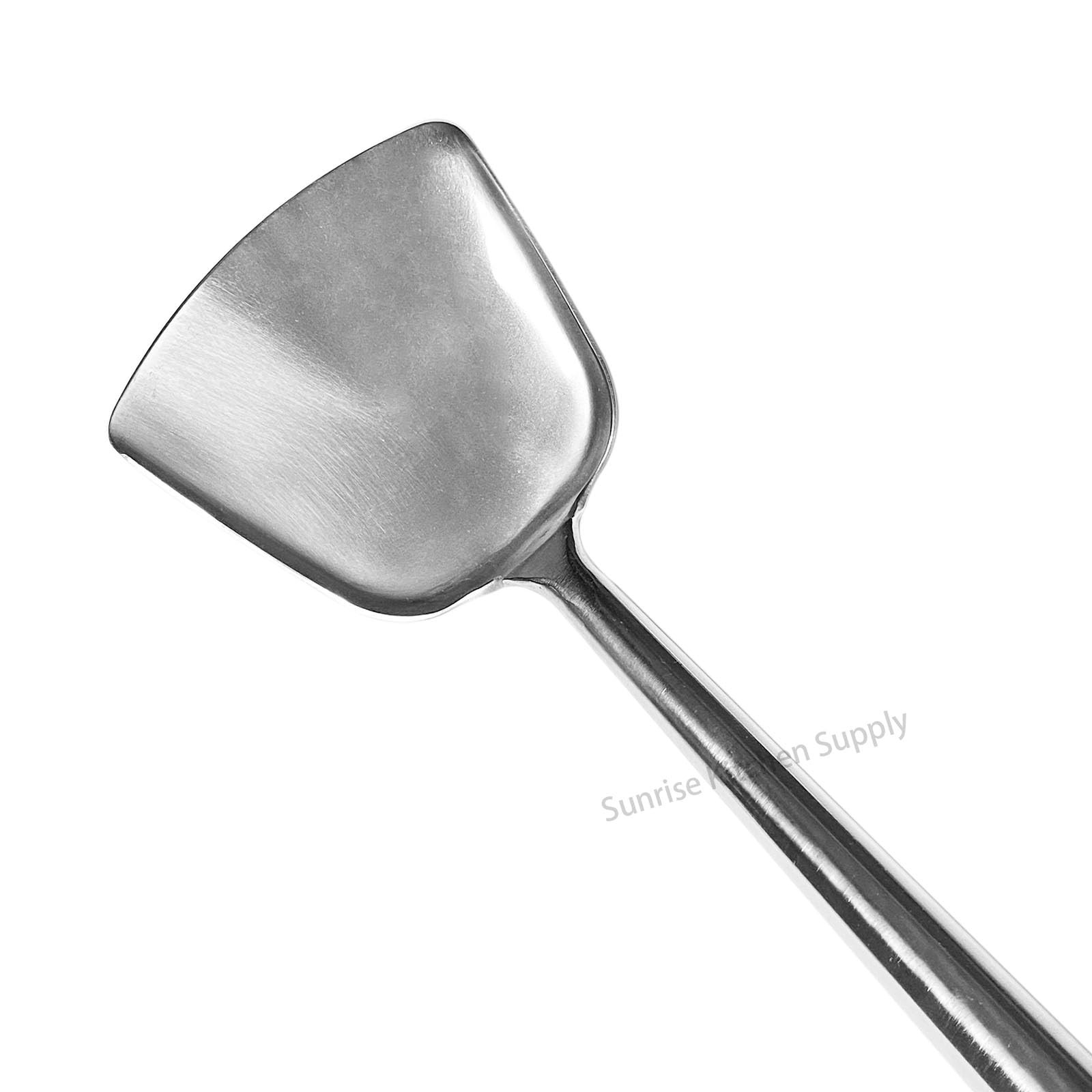 All Stainless Steel Wok Shovel #3 Professional Asian Kitchen Utensil Cooking
