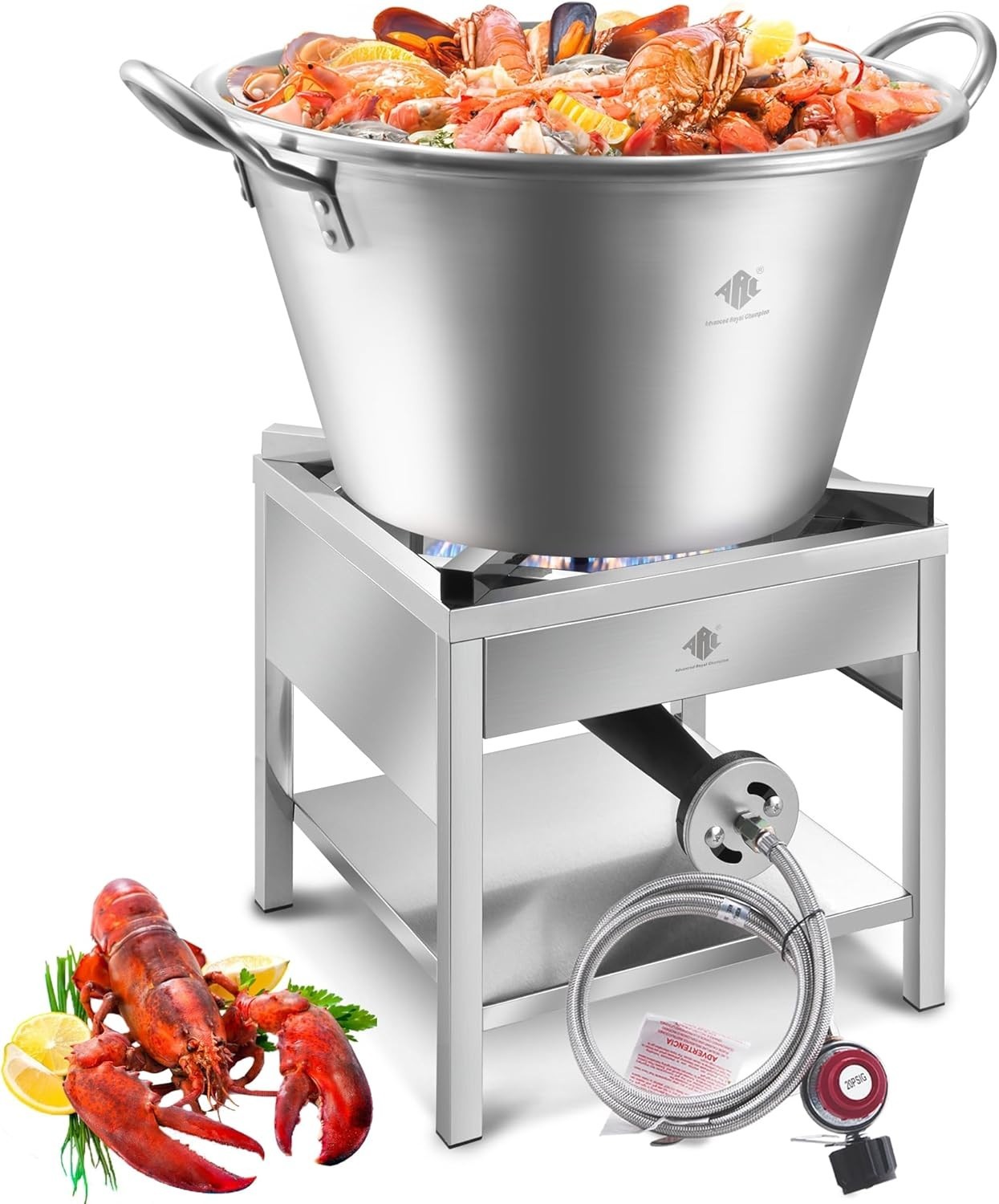 69QT Outdoor Wok and Propane Stove Outdoor Cooker Set