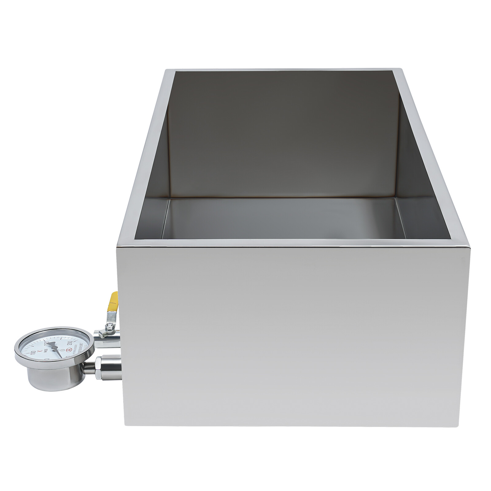 Stainless Steel Maple Syrup Evaporator Pan w Valve and Thermometer Boiling Pan