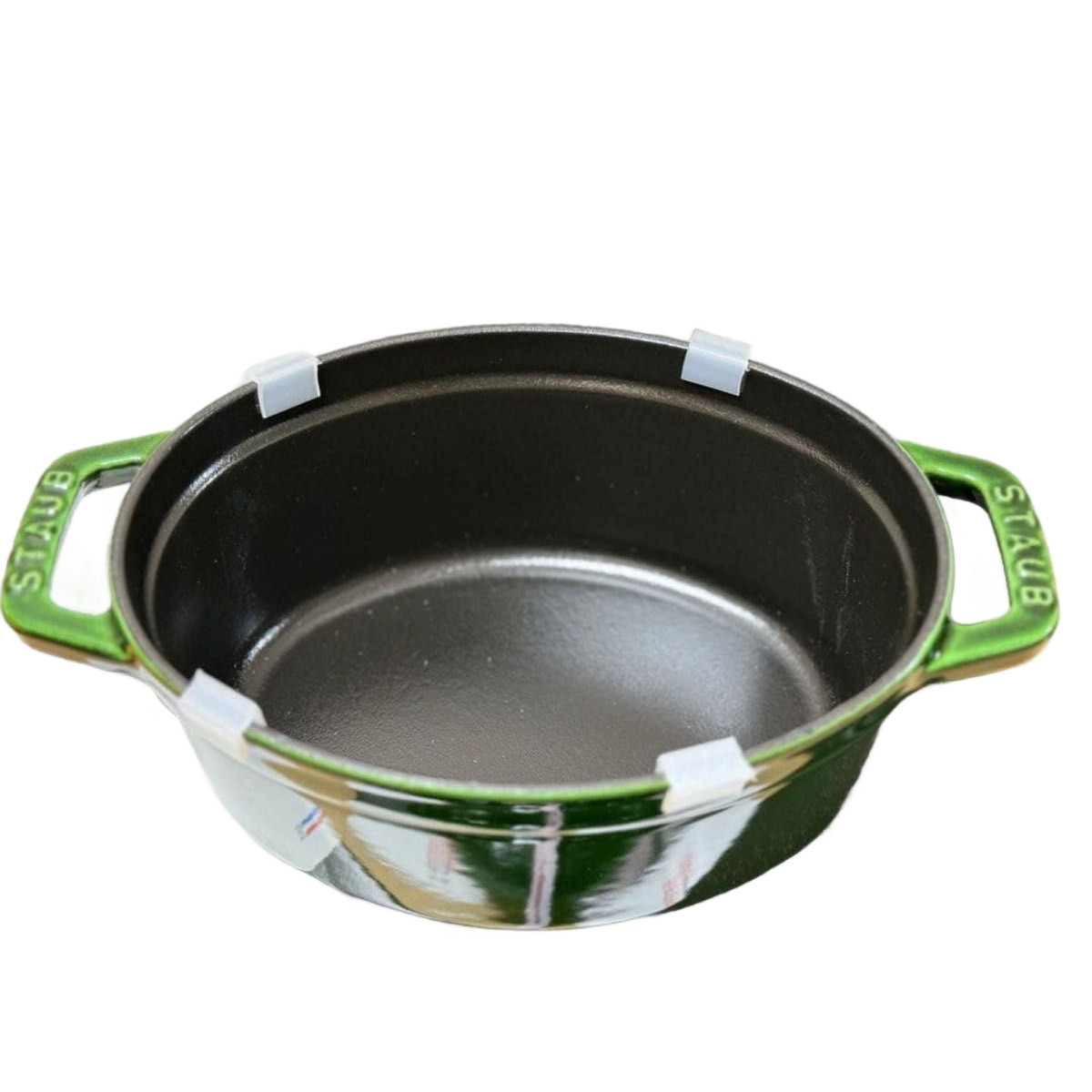 [US Tax Paid] STAUB Piggy Cocotte Oval 17cm Basil Green Limited Edition Cast NEW