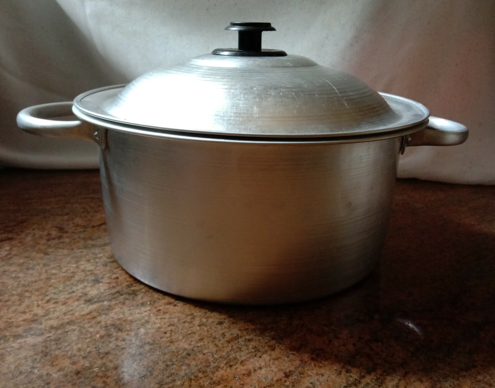Aluminium Flat Wok Lid Cooking Pot Home Kitchen 22cm=9inch