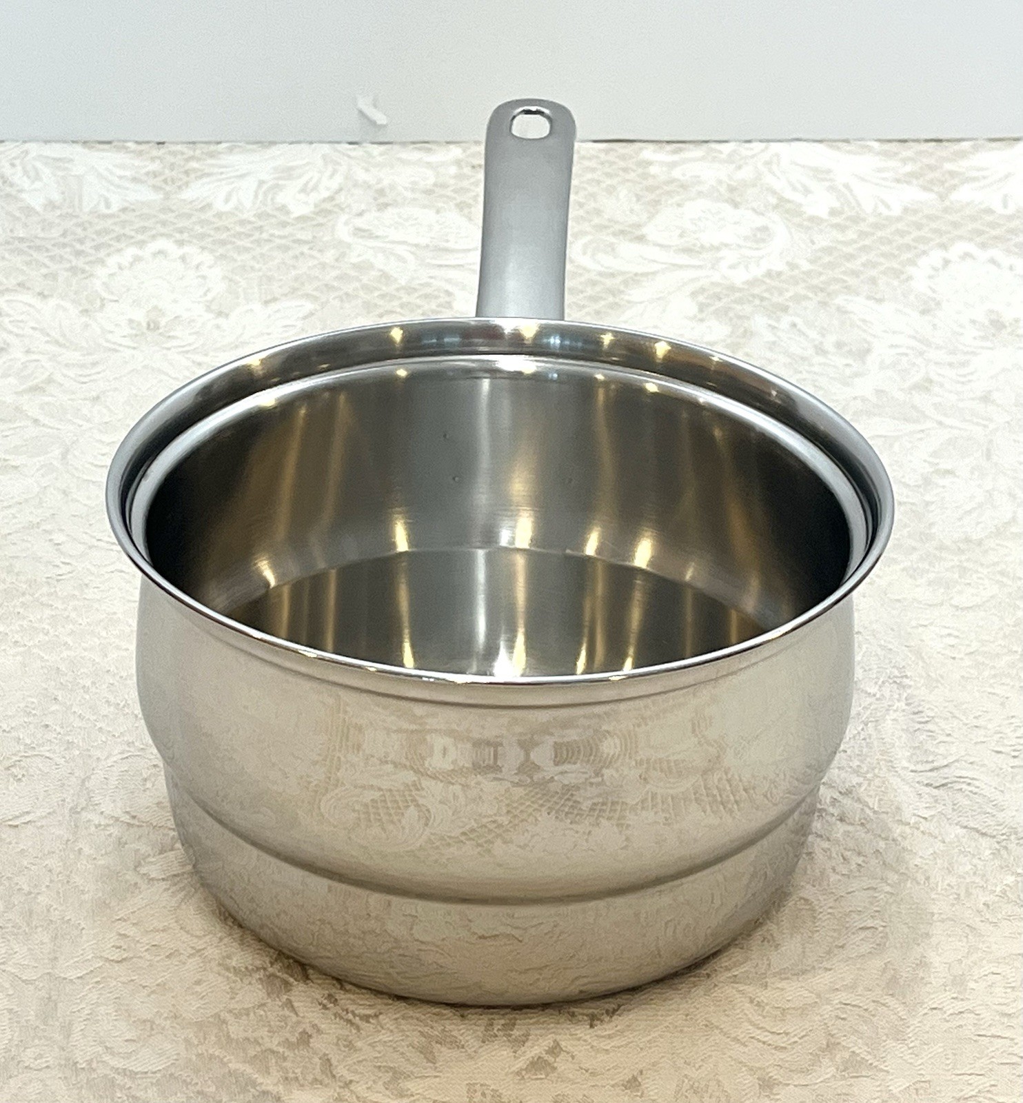 Vintage Belgique Tools Of The Trade Stainless Steel 2 Quart Double Boiler Pan