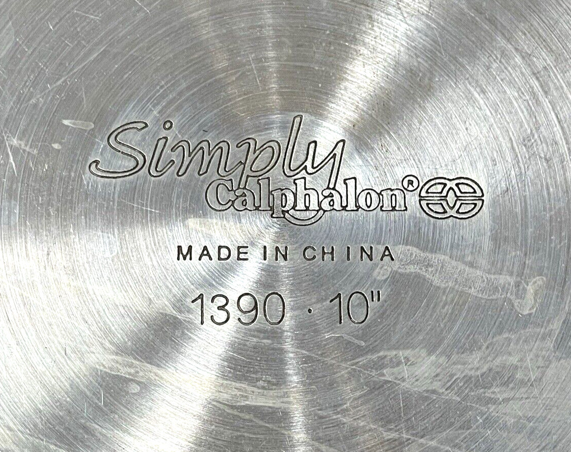 Simply Calphalon Stainless Steel 1390 | 10 inch Skillet Fry Sauté Pan