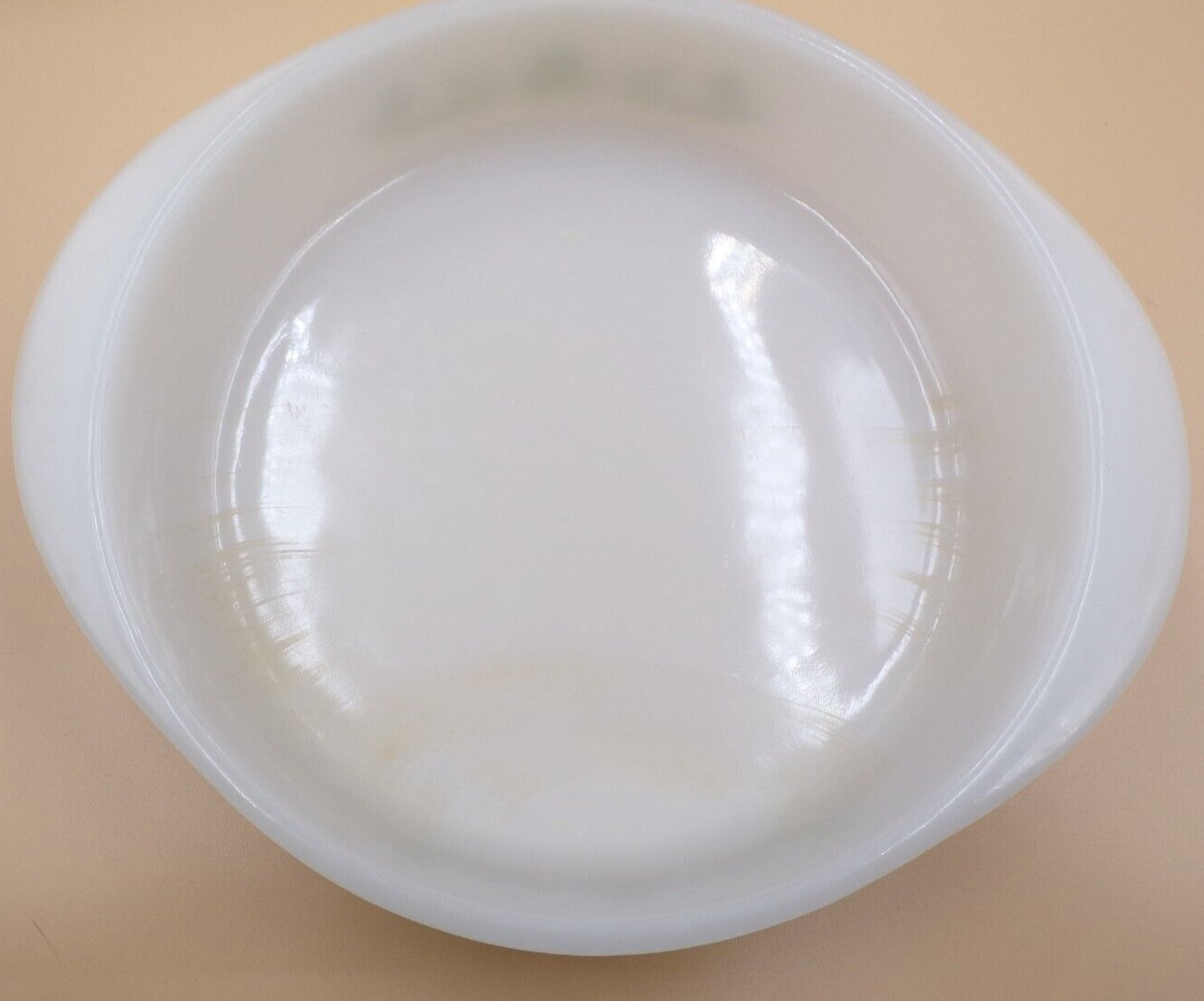 Vtg Glasbake 8.5″ Green Daisy Casserole Dish NO Lid 2 Qt USA J514 Ovenware + one