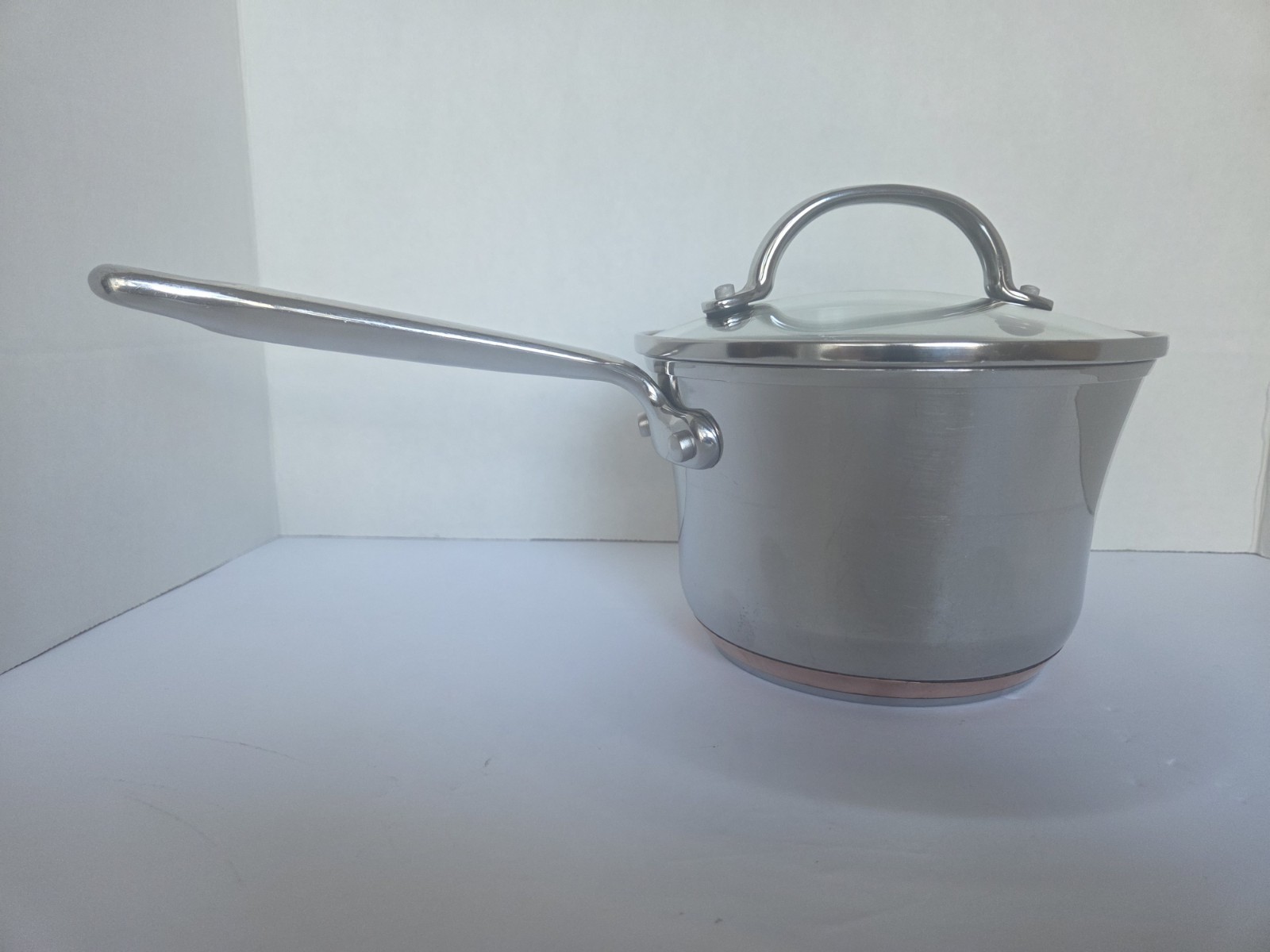 Kitchenaid 1.75 Qt 1.7 L 5-Ply Full Cap Copper Base Induction Compatible w/Lid